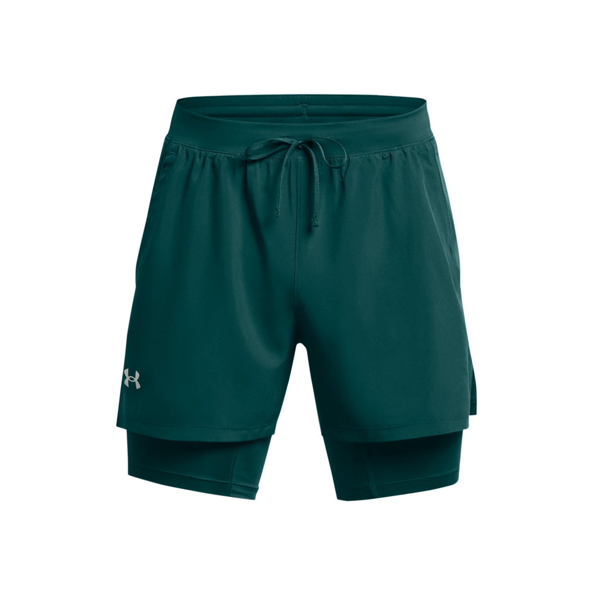 Under Armour Launch 2in1 5in Spodenki do biegania Mężczyźni - petrol,