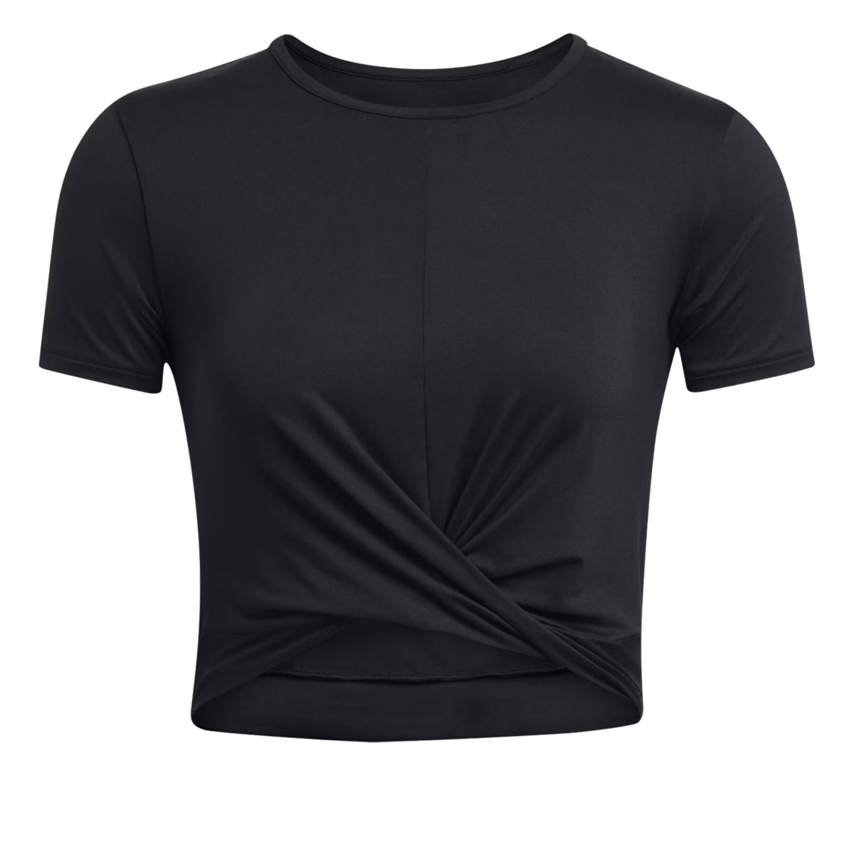 Under Armour Motion Crossover Crop Koszulka Kobiety-Czarny