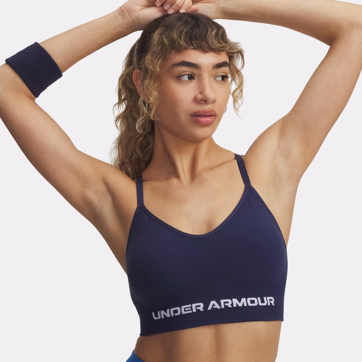 Under Armour Vanisheamle Low Stanik Sportowy Kobiety-Niebieski