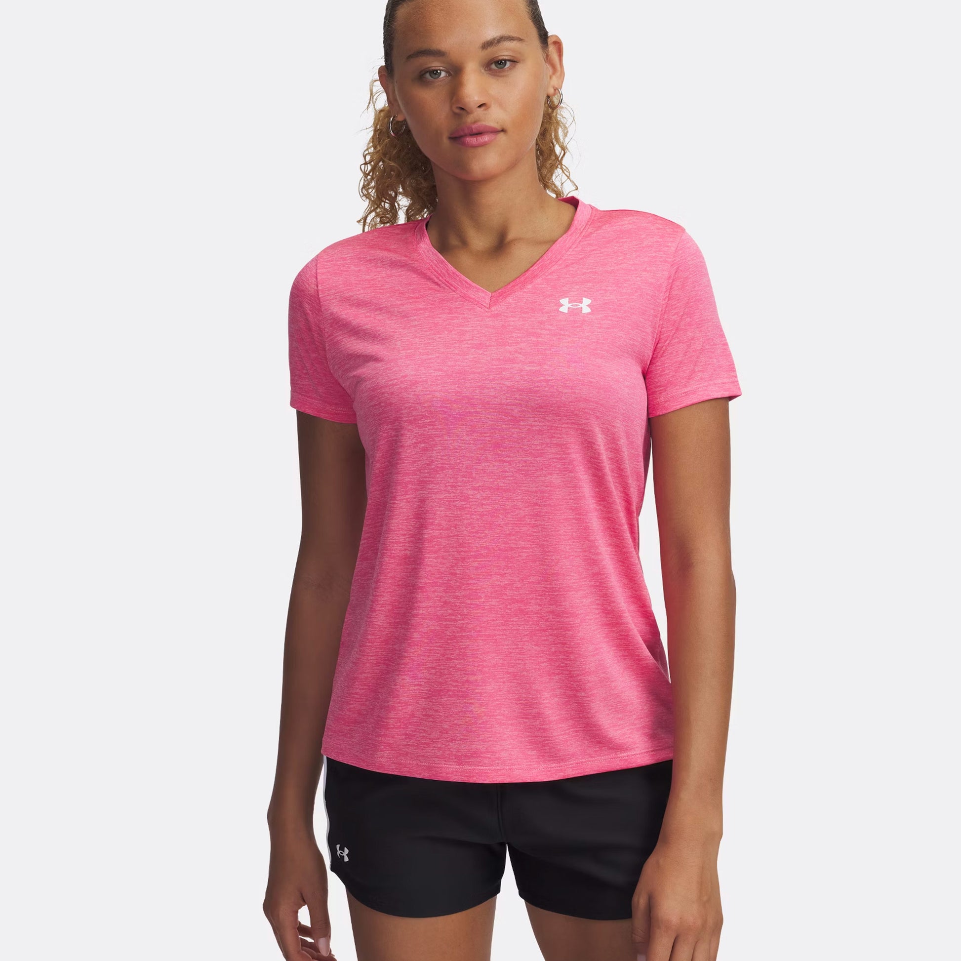 Under Armour Tech Twist Koszulka Kobiety-Różowy,Biały
