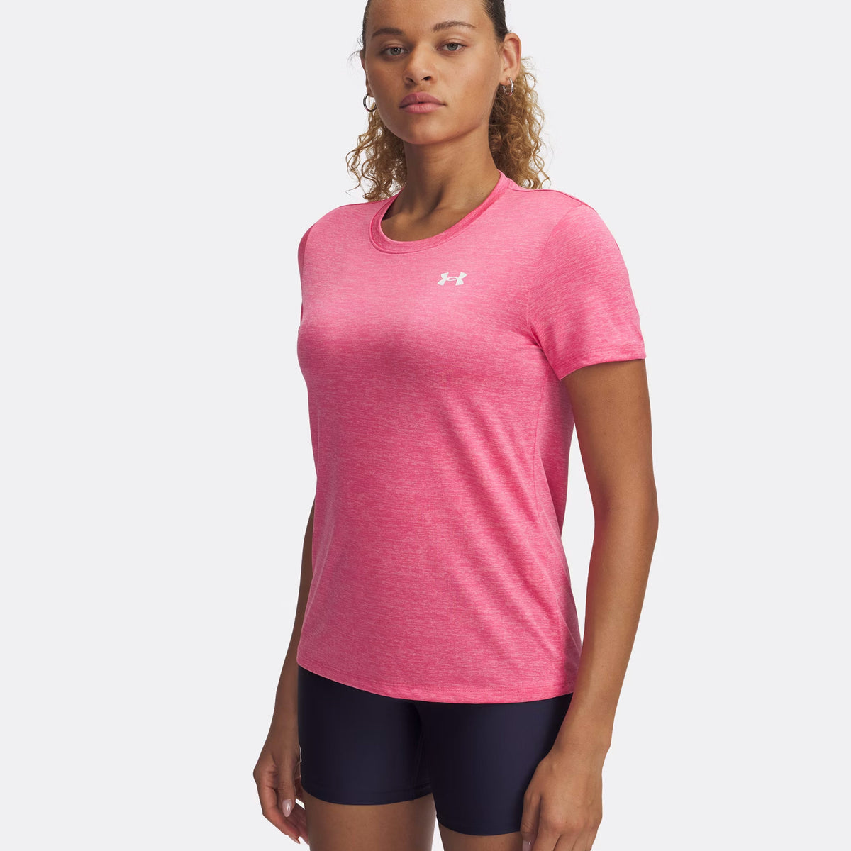 Under Armour Tech Twist Koszulka Kobiety-Różowy,Biały