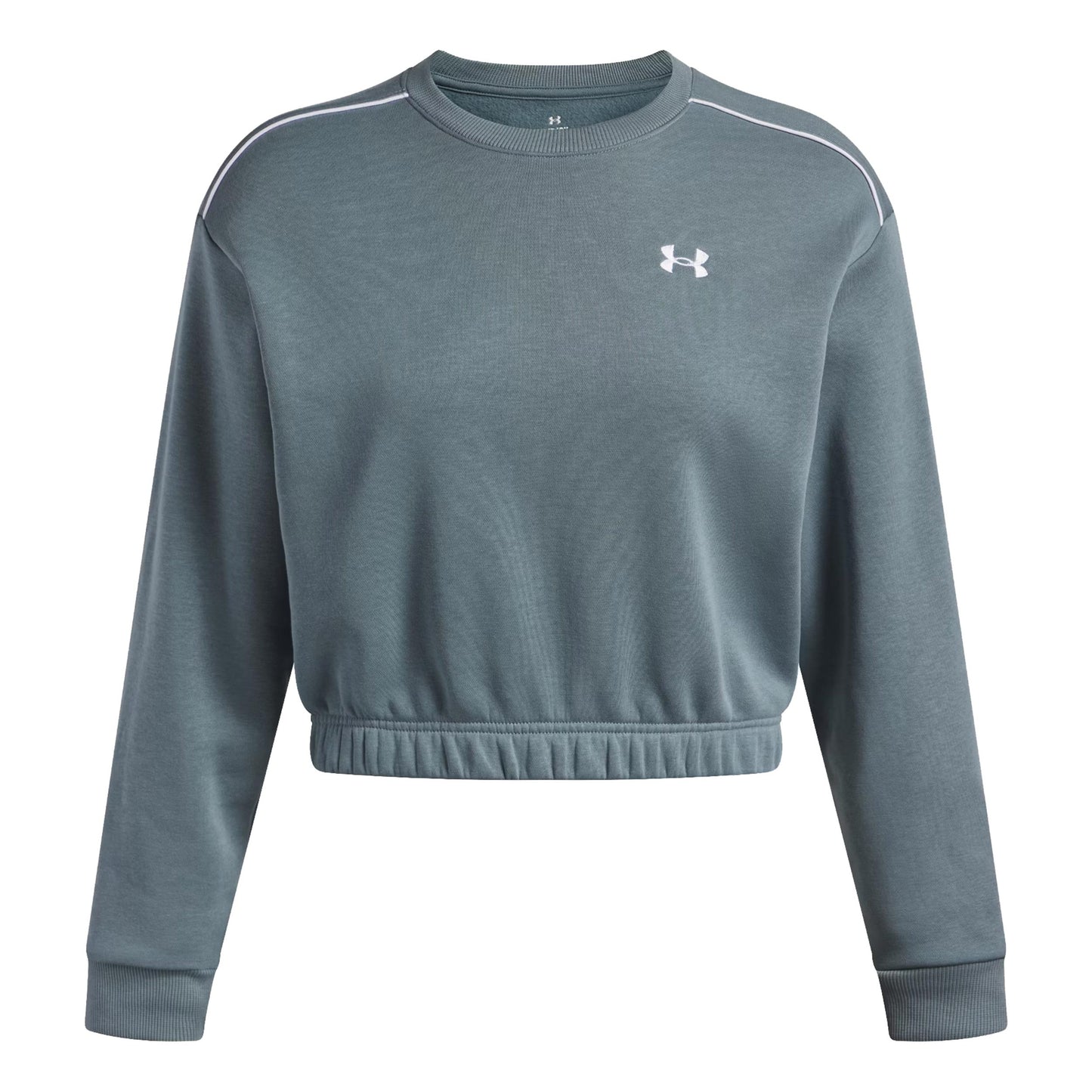 Under Armour Rival Fleece Piped Crew Bluza Kobiety-niebiesko-szary