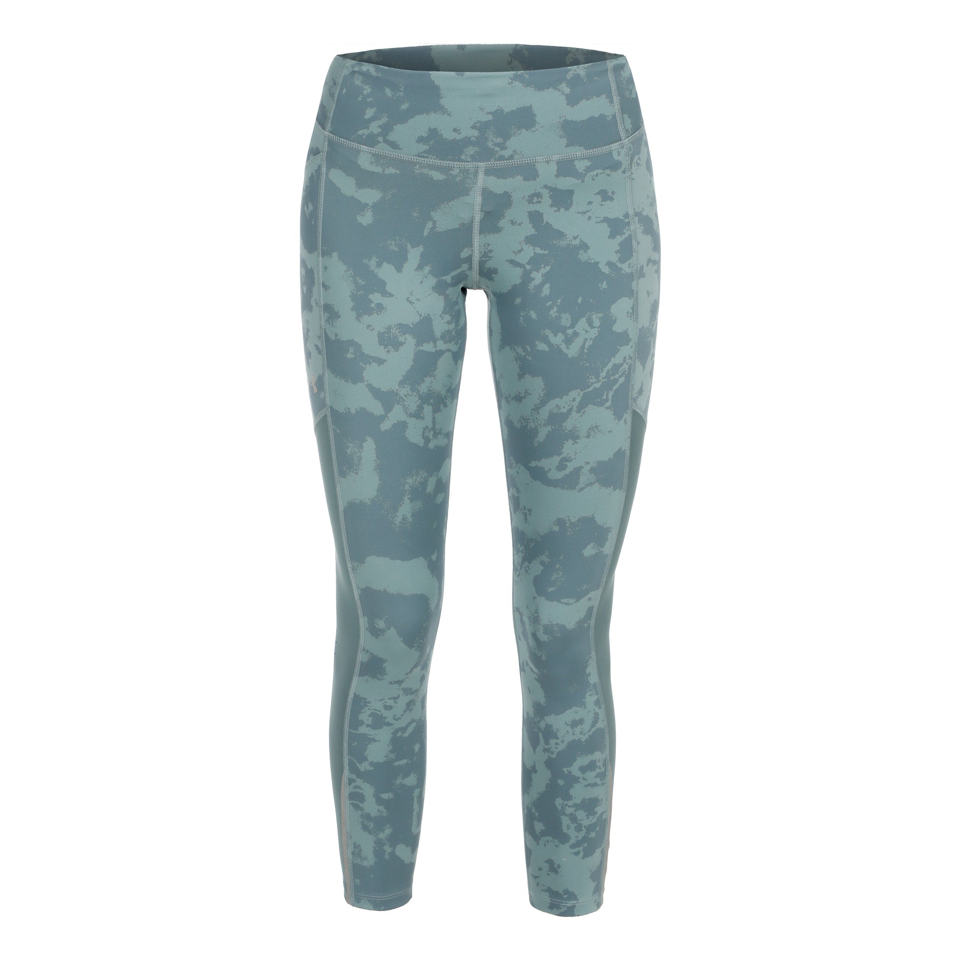 Under Armour Fly Fast Ankle Print Getry do biegania Kobiety-niebiesko-szary