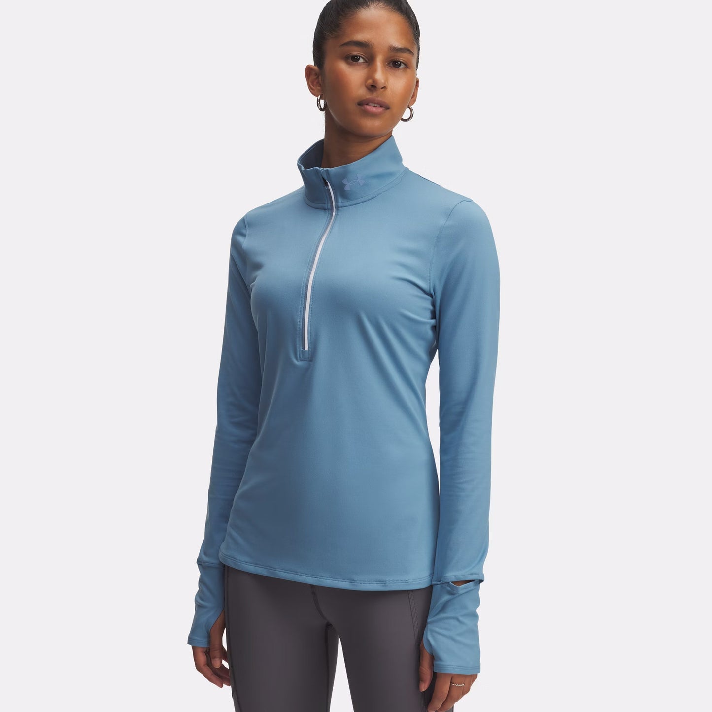 Under Armour Qualifier Run Half-Zip Długi Rękaw Kobiety - niebieski,