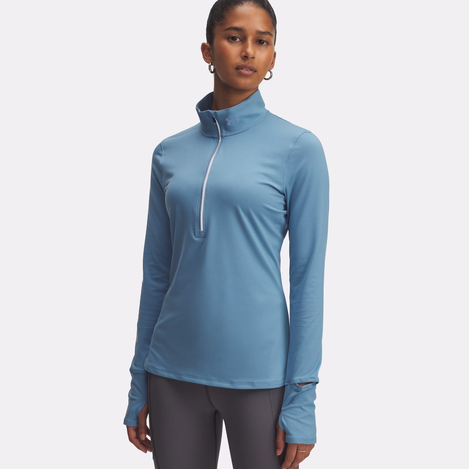 Under Armour Qualifier Run Half-Zip Długi Rękaw Kobiety - niebieski,