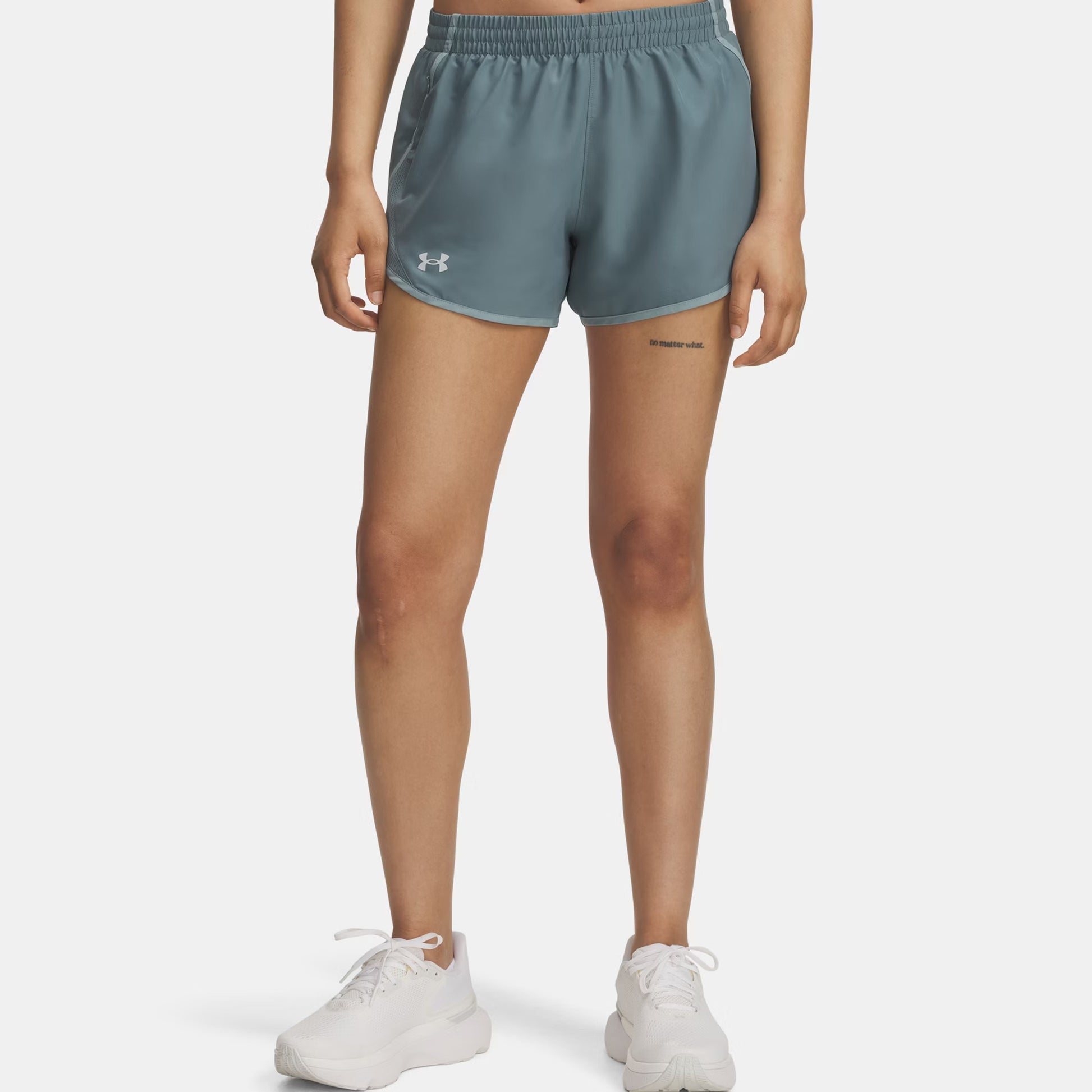 Under Armour Fly By 3in  Spodenki do biegania Kobiety - niebiesko-szary, petrolowy