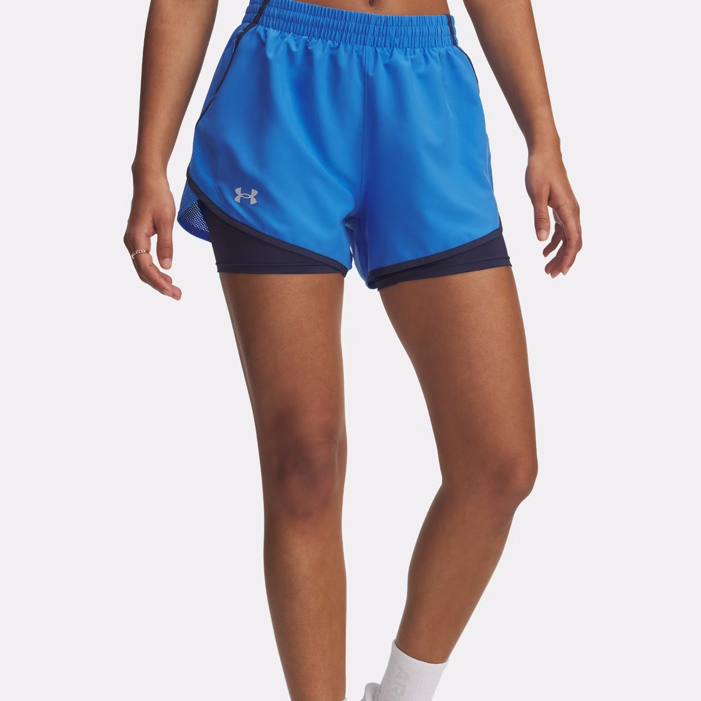 Under Armour Fly By 2in1  Spodenki do biegania Kobiety - niebieski, ciemnoniebieski