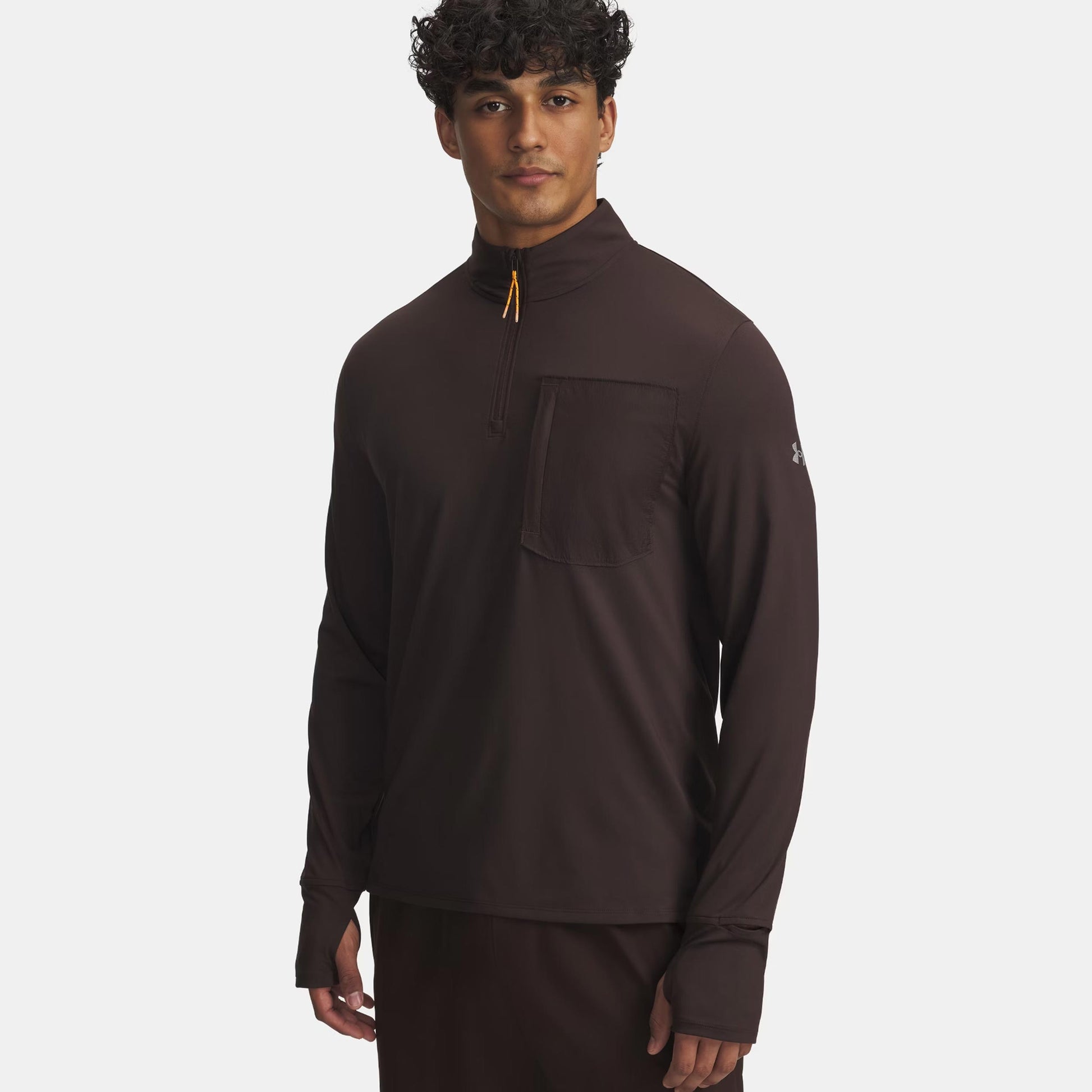 Under Armour Run Trail Quarter Zip Top do biegania Mężczyźni-brąz