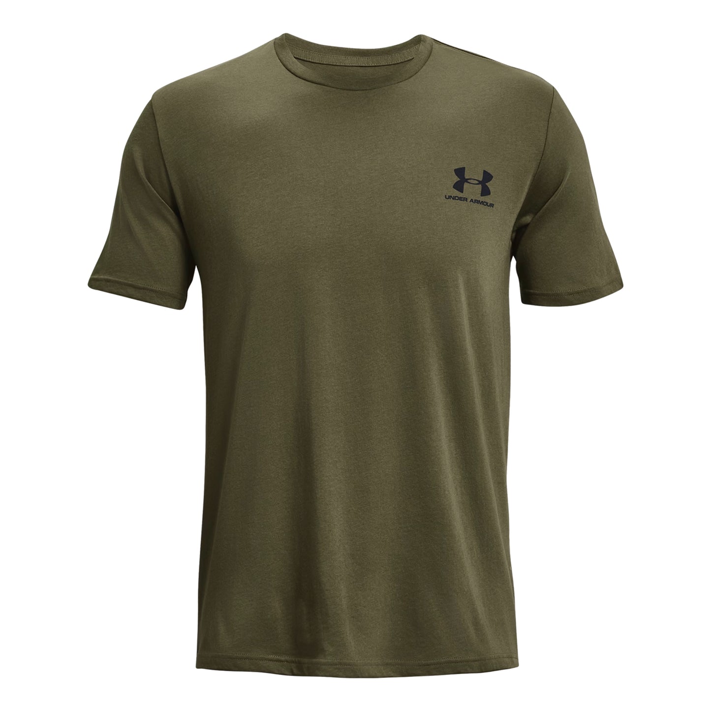 Under Armour Sportstyle Left Chef Koszulka Mężczyźni - oliwka, czarny