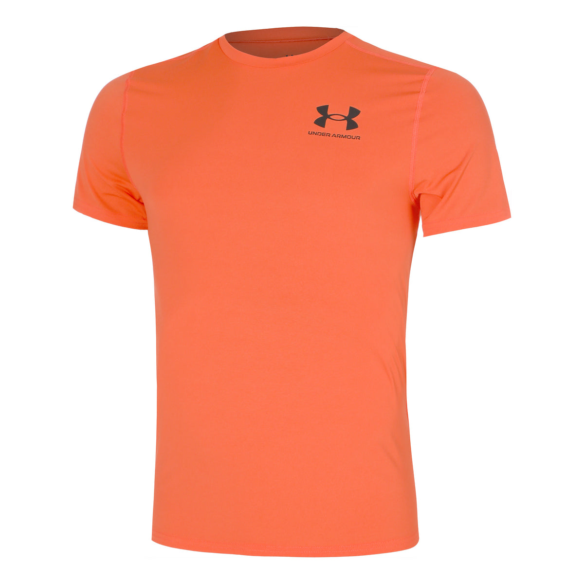 Under Armour Heatgear Fitted Koszulka Mężczyźni-Pomarańczowy