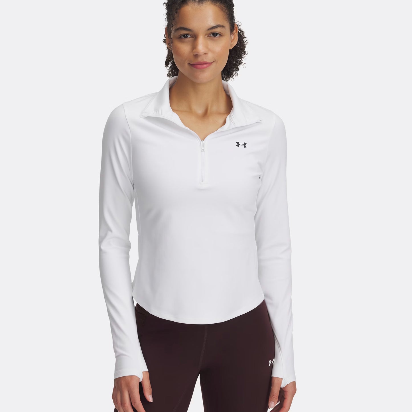 Under Armour Motion Half-Zip Długi Rękaw Kobiety - biały,