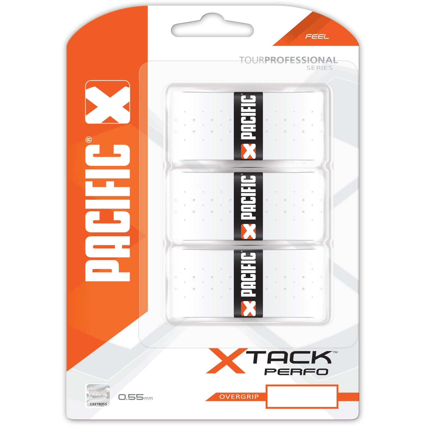 Pacific X Tack Pro Perfo Opakowanie 3 szt. - biały