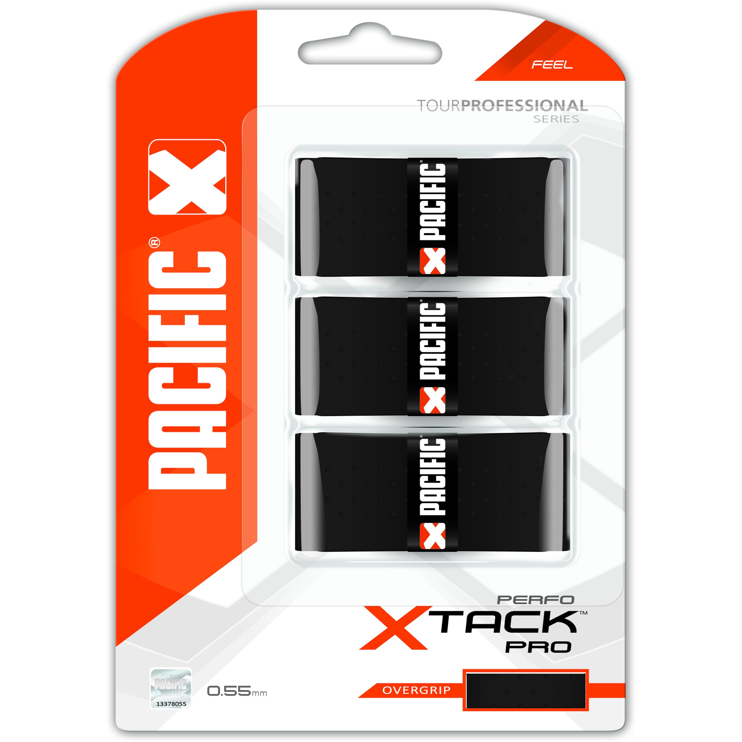 Pacific X Tack Pro Perfo Opakowanie 3 Szt.-Czarny