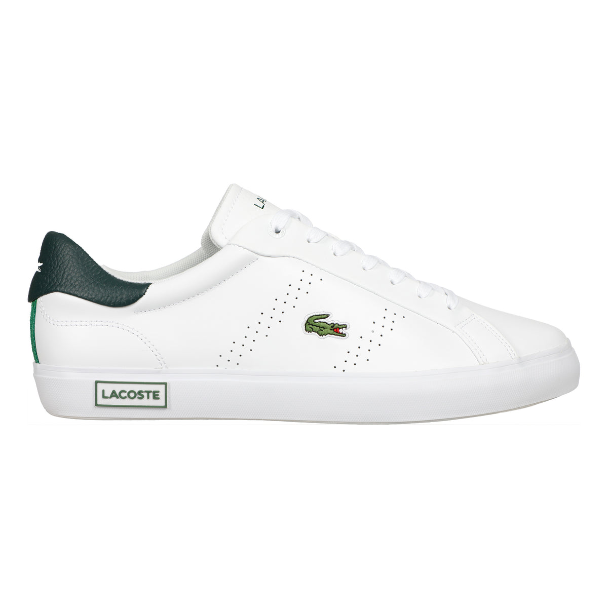 Lacoste Powercourt 2.0 Sneakersy Mężczyźni - biały, ciemnozielony
