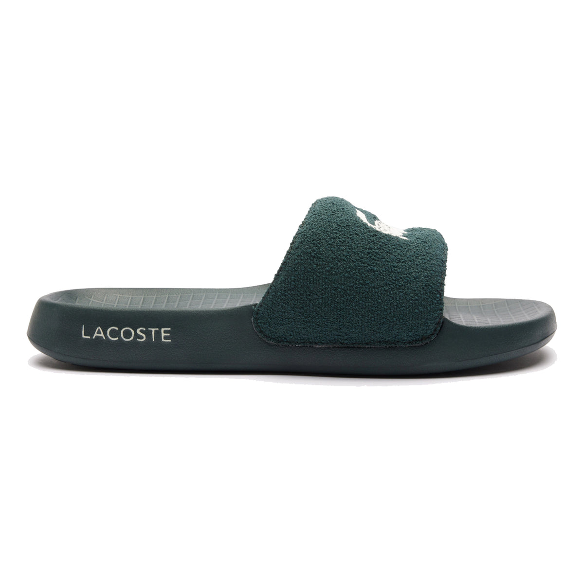 Lacoste Serve Slide 1.0 Klapki kąpielowe Mężczyźni-ciemnozielony