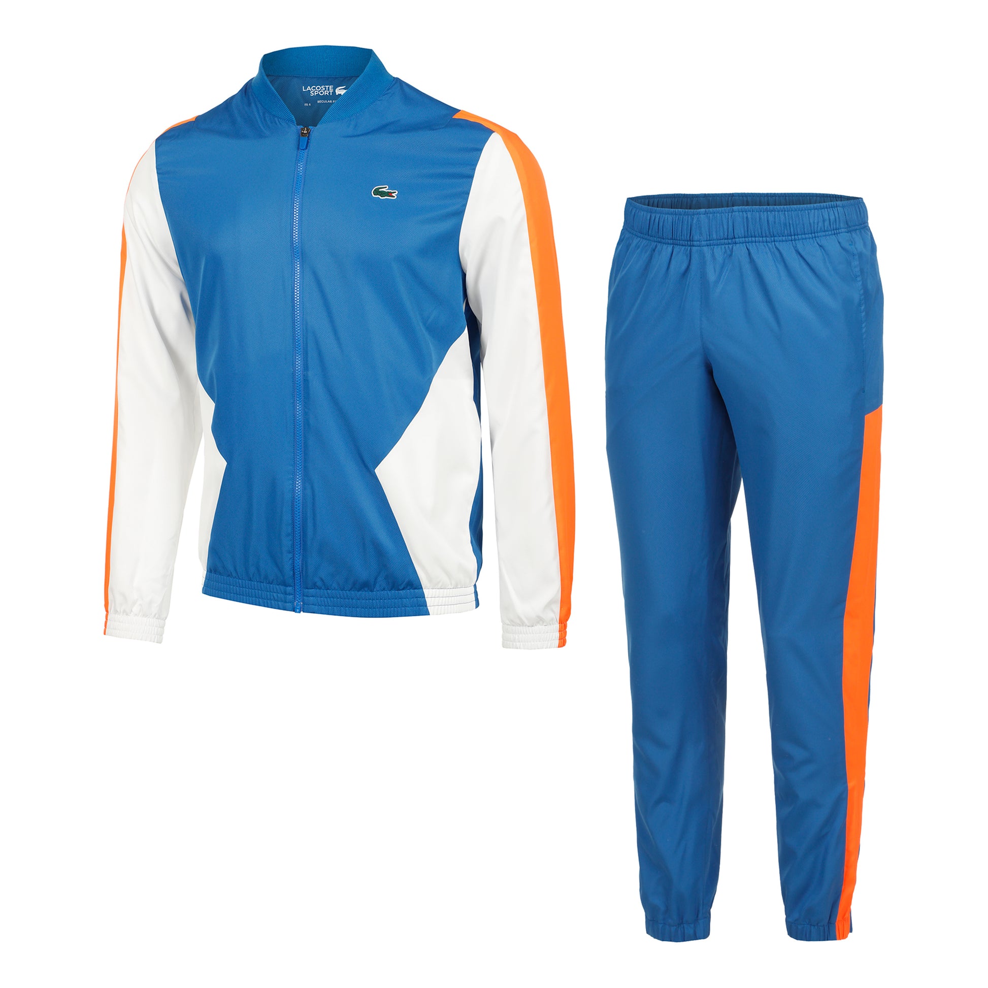 Lacoste Tracksuit Dres Mężczyźni - niebieski, pomarańczowy