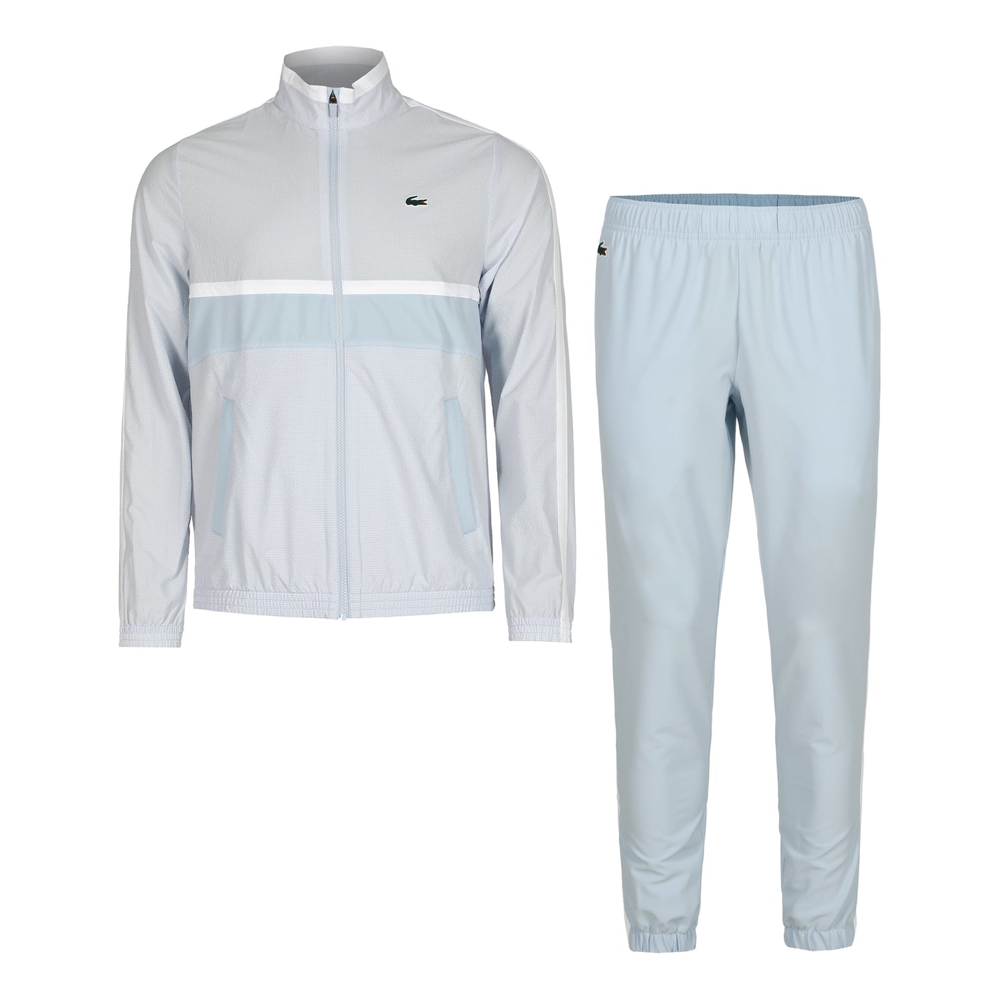 Lacoste Tracksuits Dres Mężczyźni - jasnoniebieski, biały