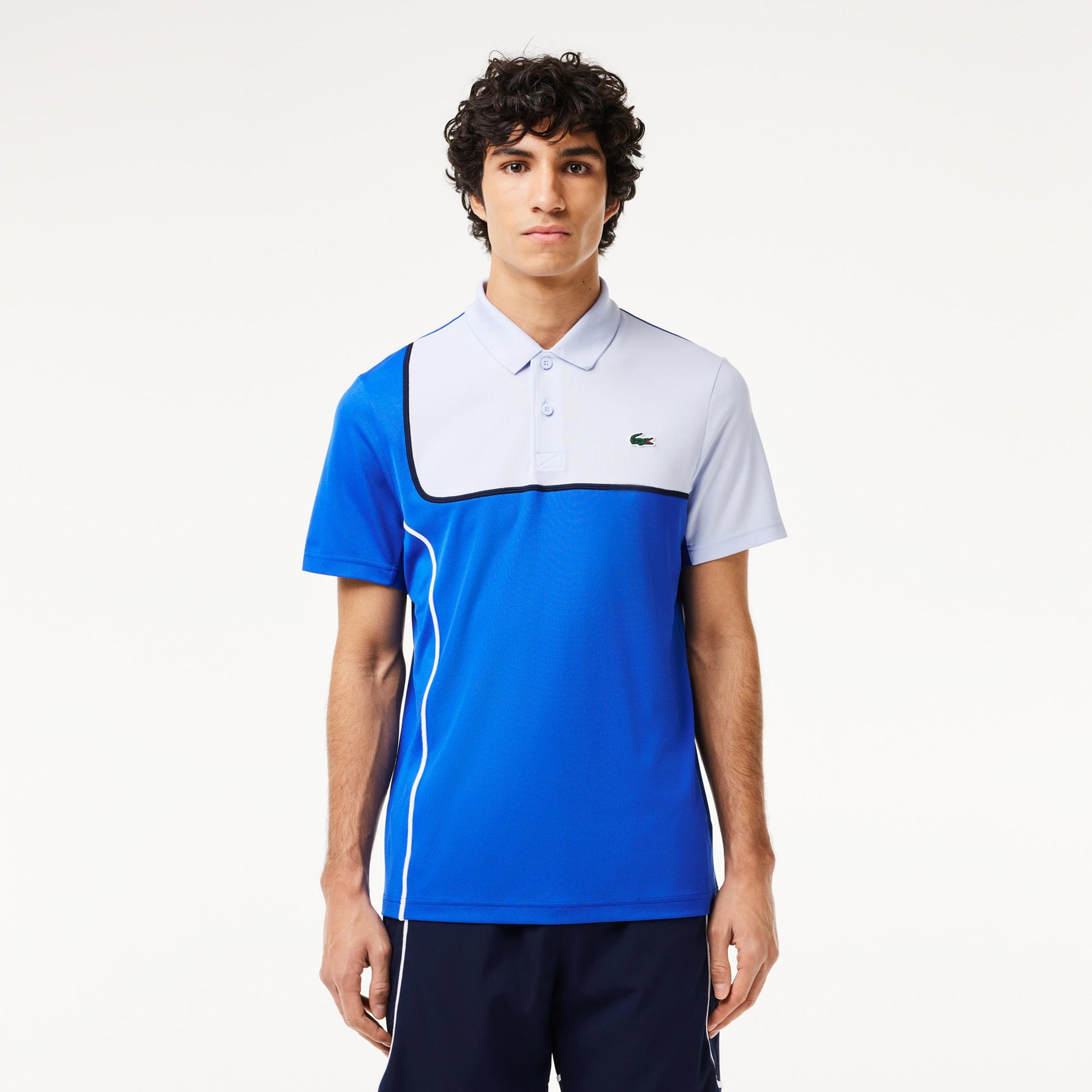 Lacoste Polo Mężczyźni-Niebieski,Biały