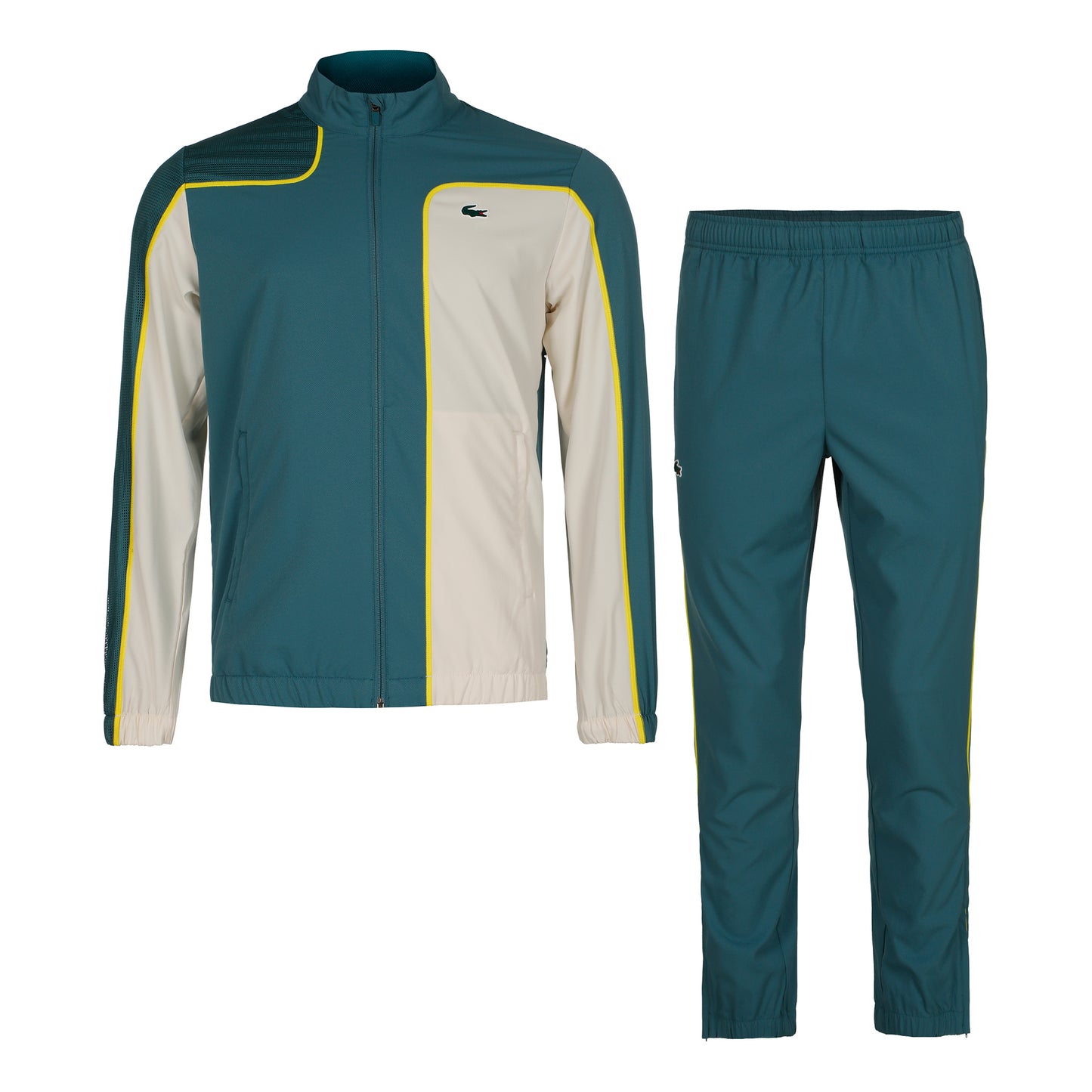 Lacoste Dres Mężczyźni - petrol, biały