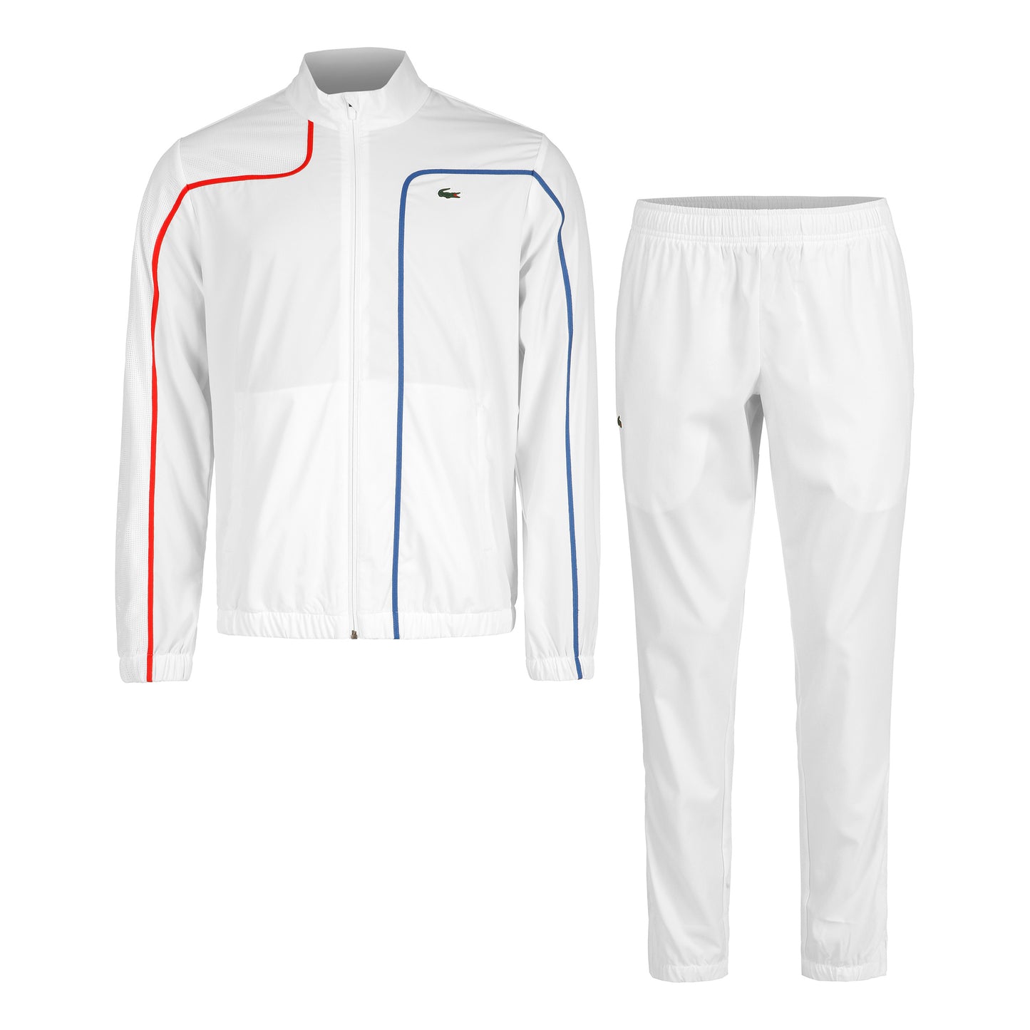 Lacoste Dres Mężczyźni - biały, pomarańczowy