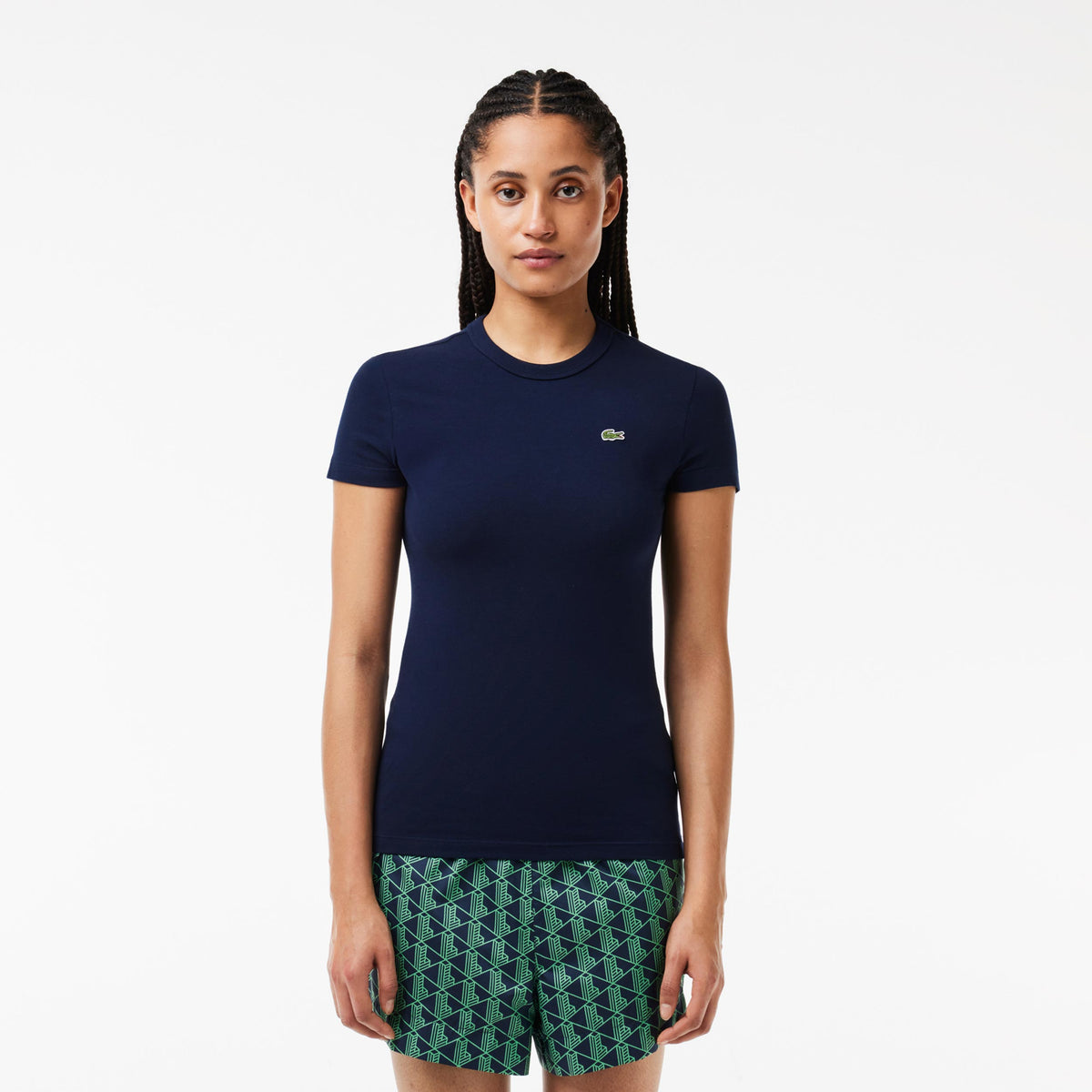 Lacoste Tee Koszulka Kobiety - ciemnoniebieski,