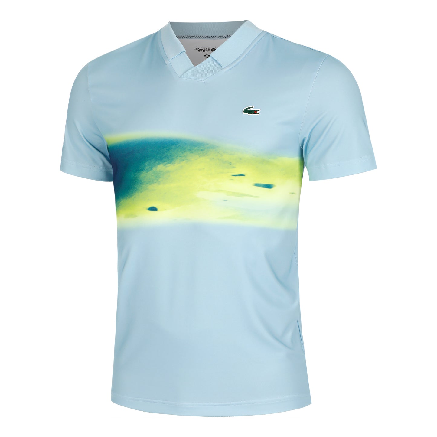 Lacoste LEER Polo Mężczyźni - jasnoniebieski, wielokolorowy
