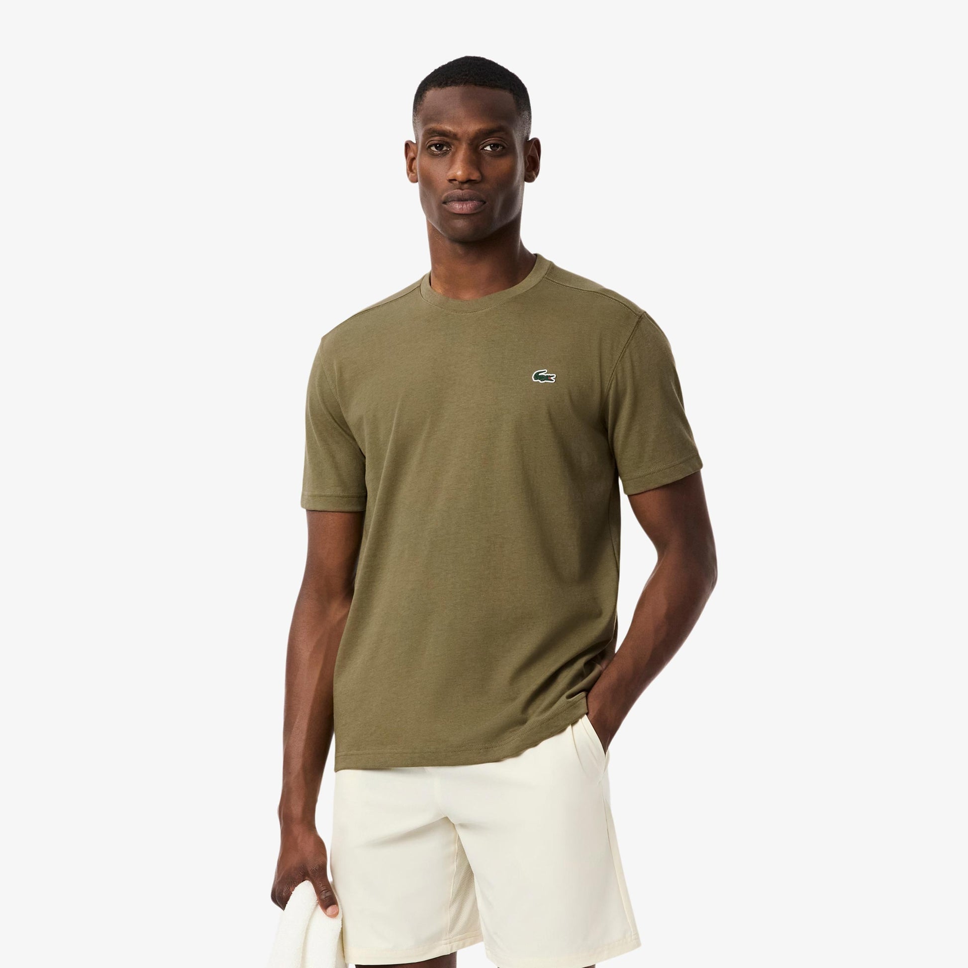 Lacoste Core Koszulka Mężczyźni - oliwka