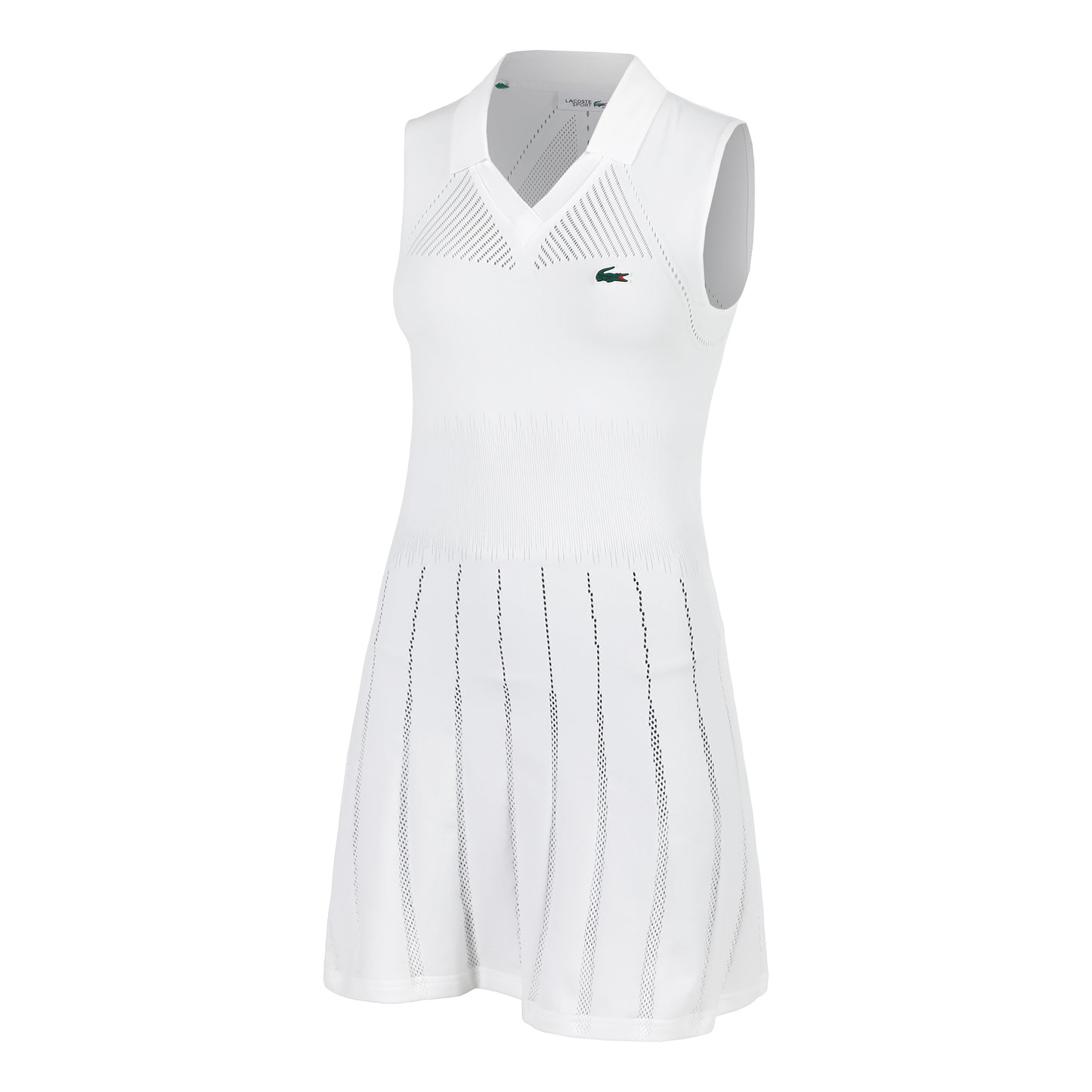 Lacoste Sukienka Kobiety - biały, ciemnozielony