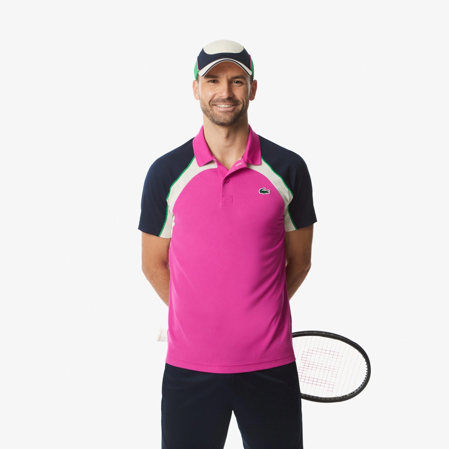 Lacoste Polo Mężczyźni-Różowy,Wielokolorowy