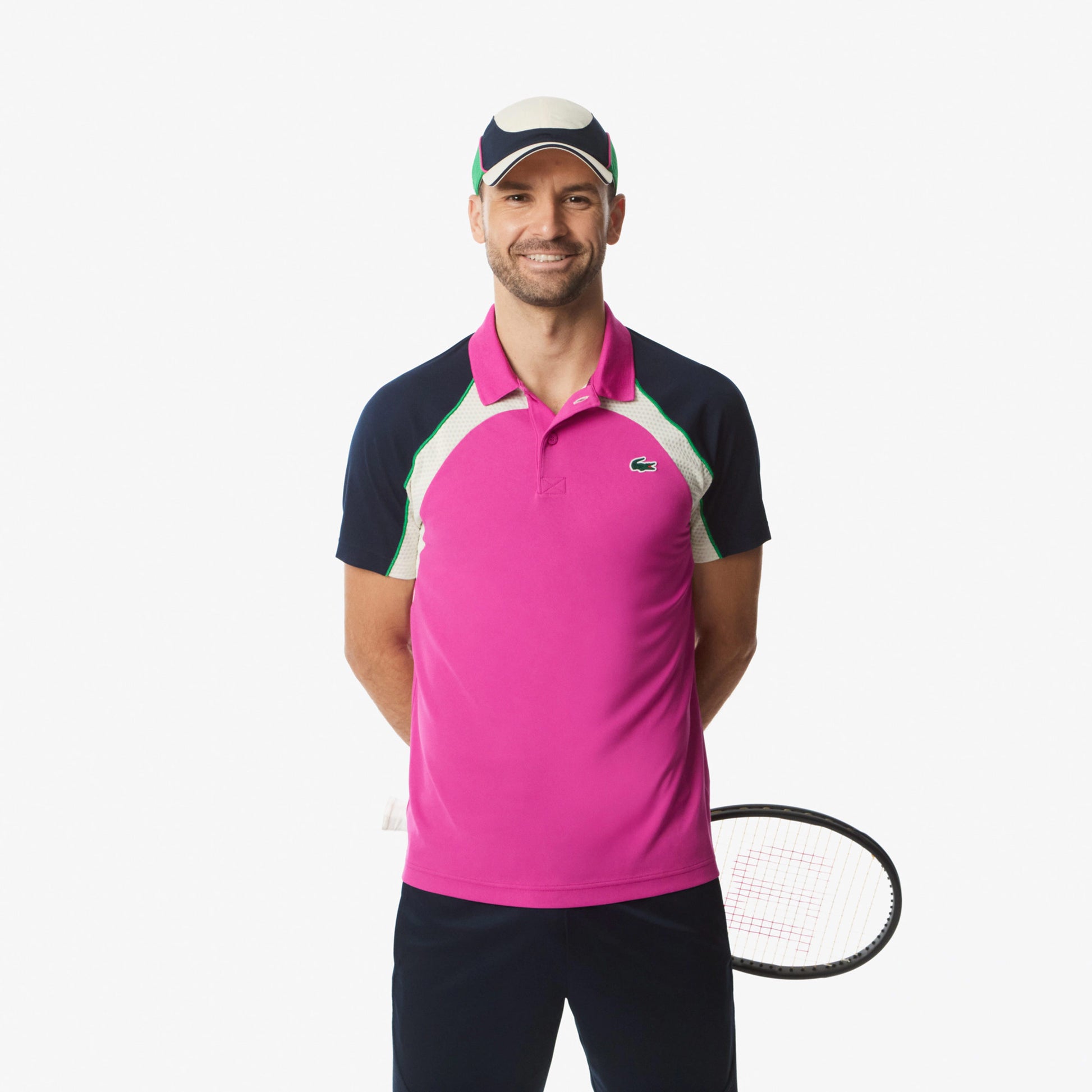 Lacoste Polo Mężczyźni-Różowy,Wielokolorowy