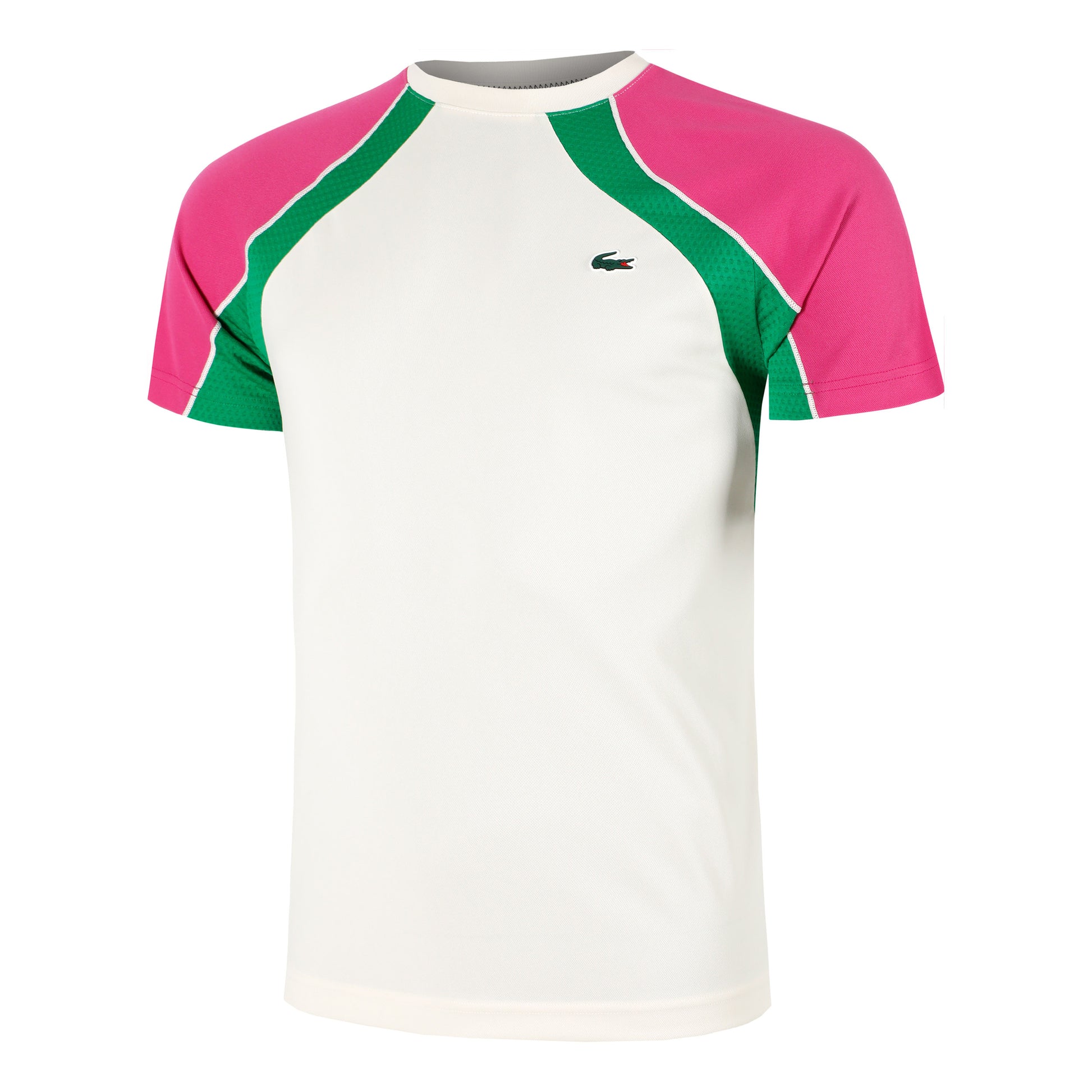 Lacoste Koszulka Mężczyźni - krem, wielokolorowy