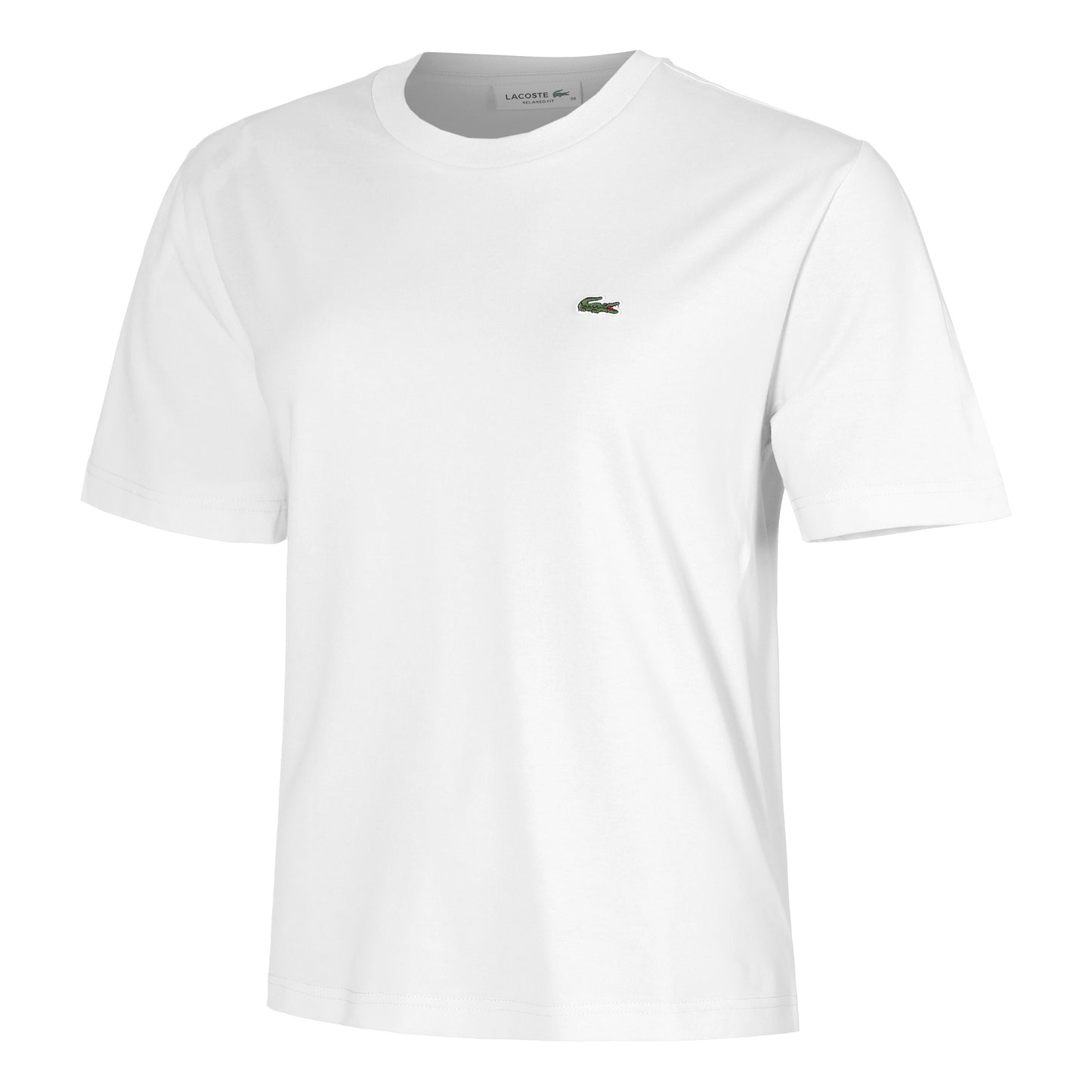 Lacoste Relaxed Fit Plain Soft Koszulka Kobiety-Biały