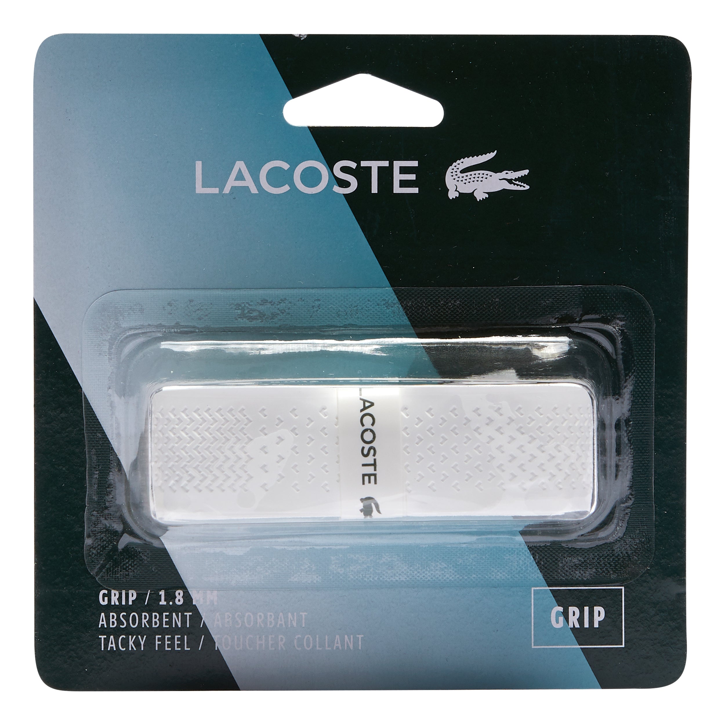 Lacoste Grip Opakowanie 1 szt. - biały