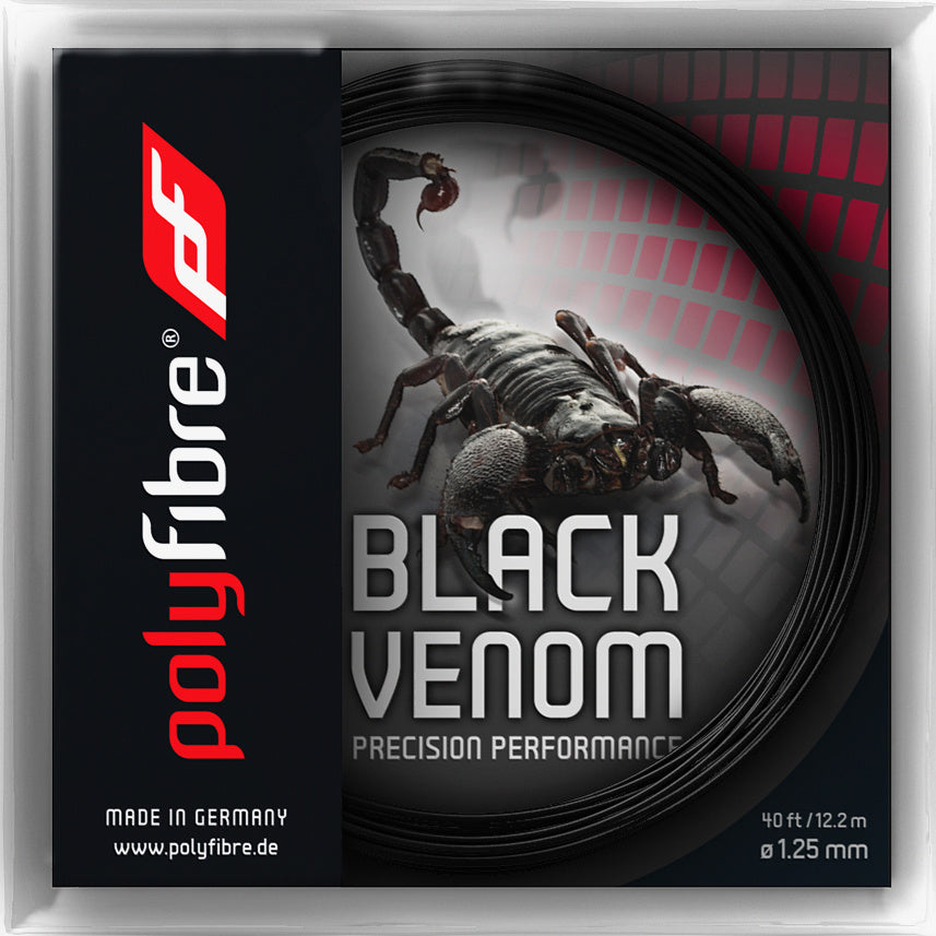 Polyfibre Black Venom Zestaw Naciągów 12,2m-Czarny