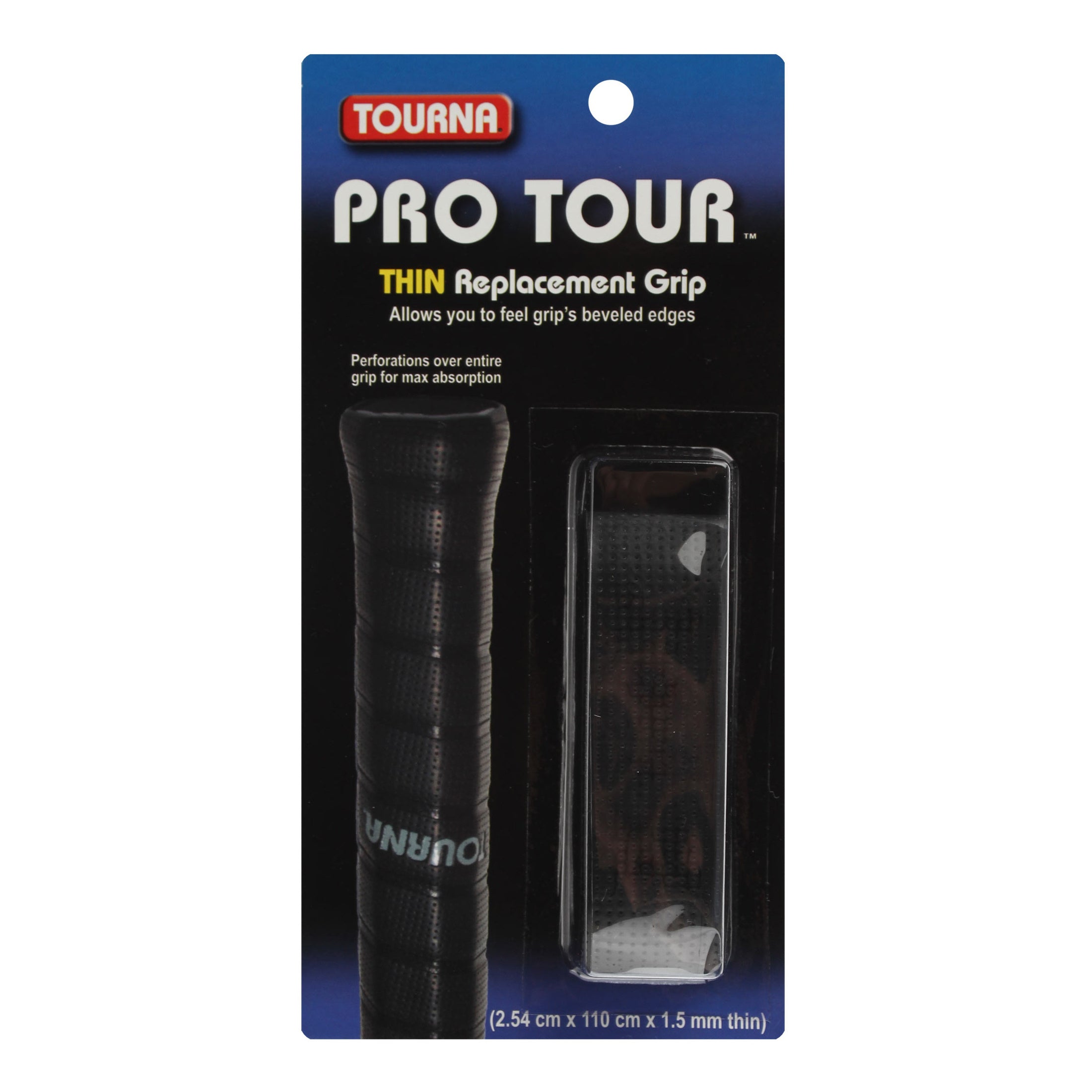Tourna Pro Tour Grip Opakowanie 1 Szt.-Czarny