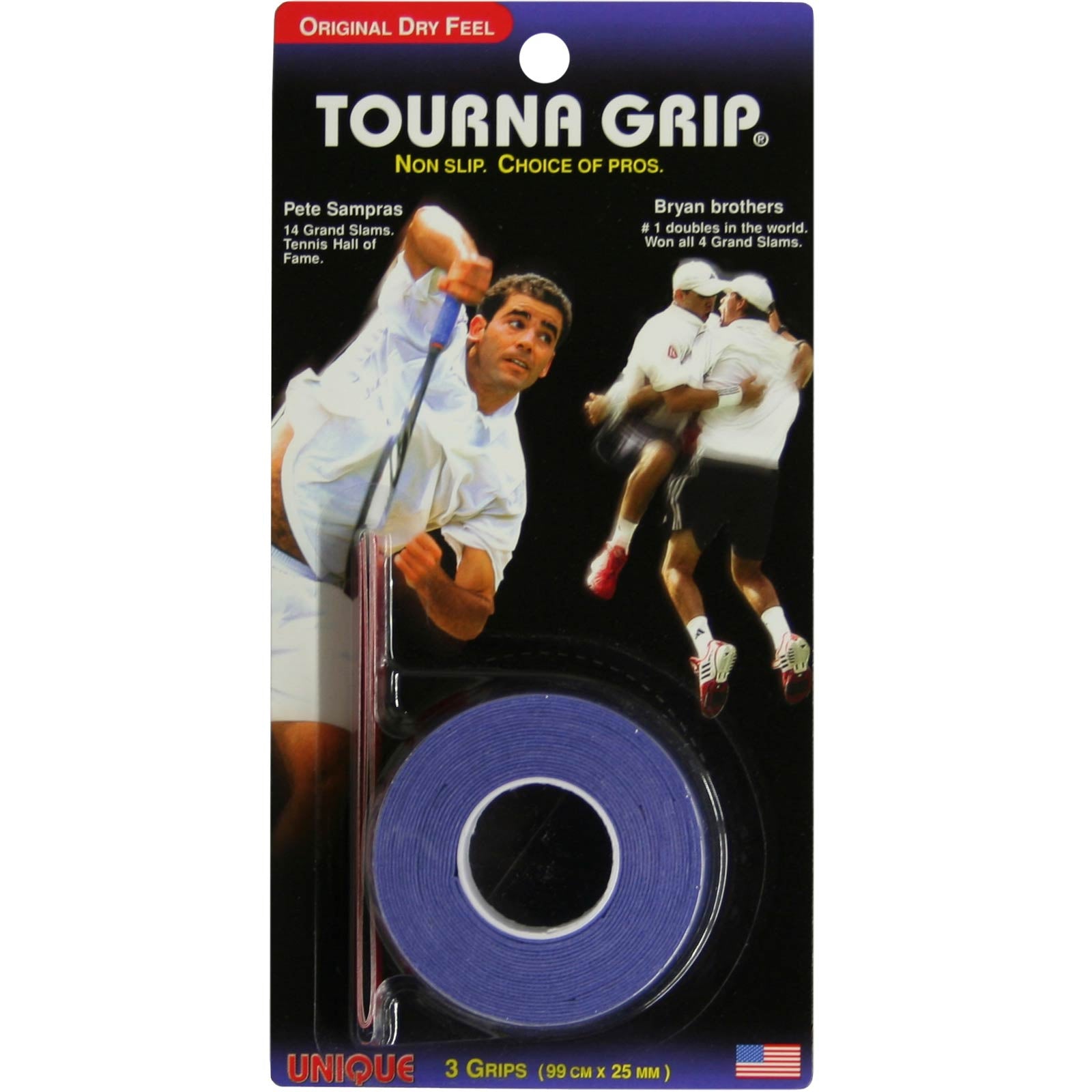 Tourna Grip Standard Opakowanie 3 Szt.-Niebieski