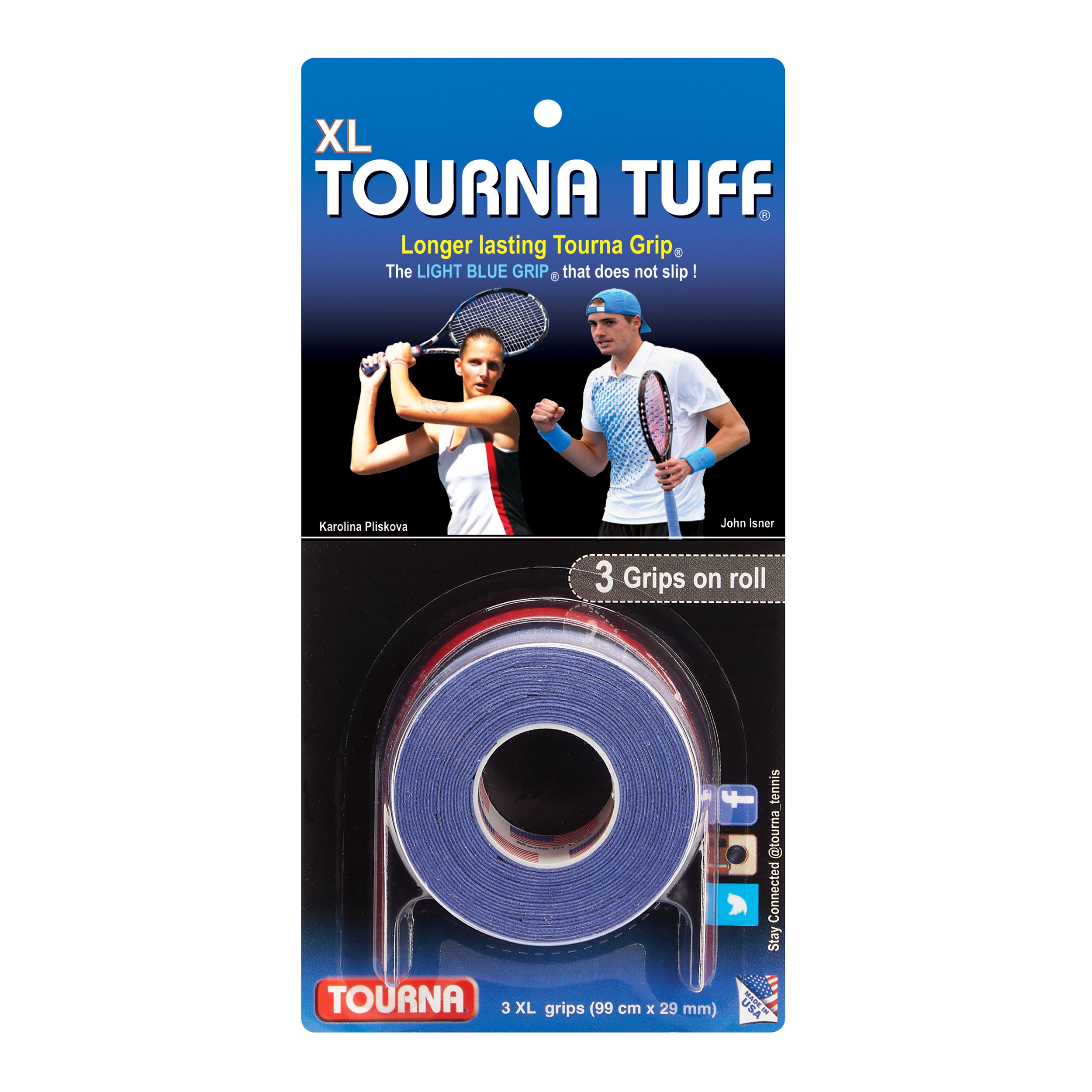 Tourna Tuff Opakowanie 3 Szt.-Niebieski