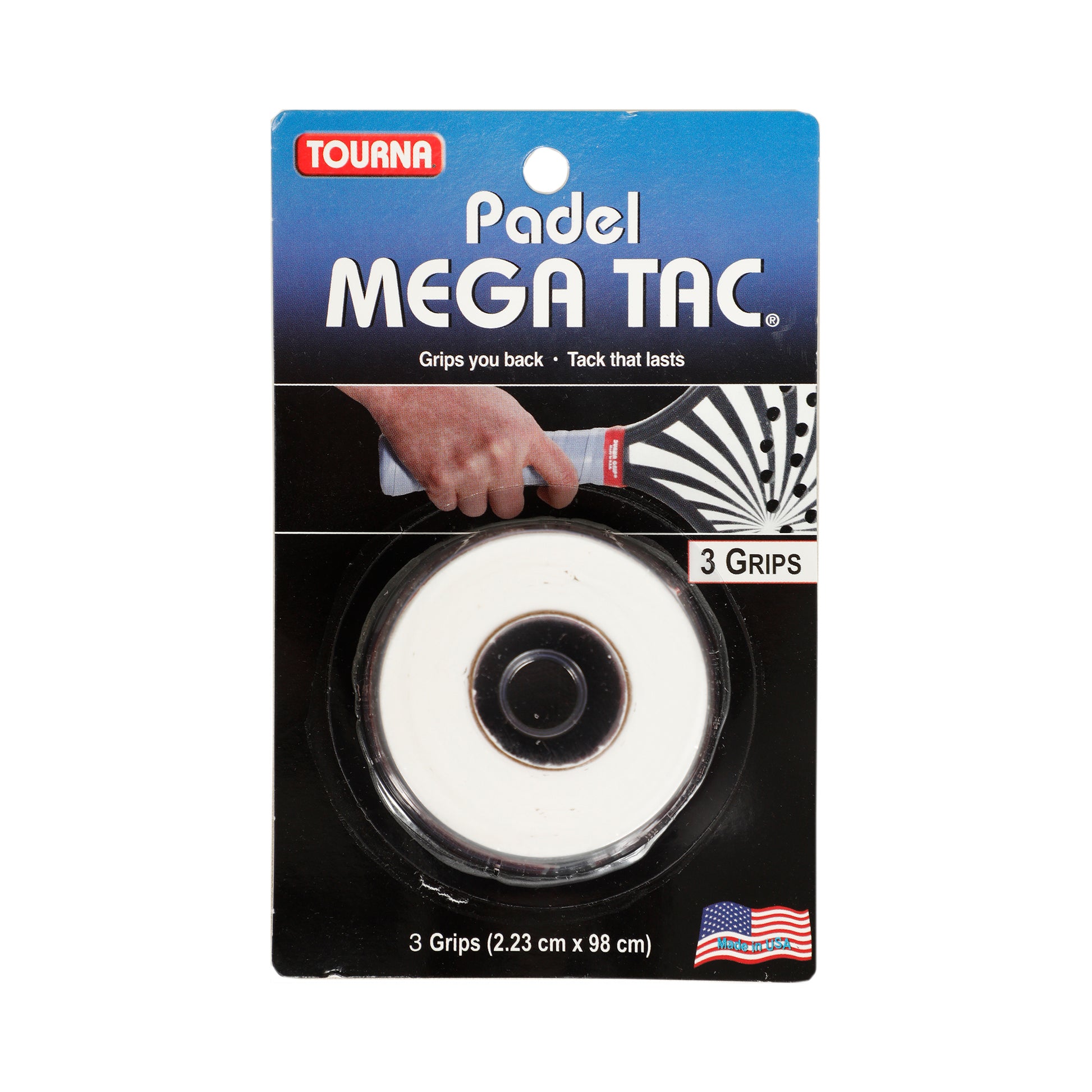Tourna Padel Mega Tac Opakowanie 3 Szt.-Biały