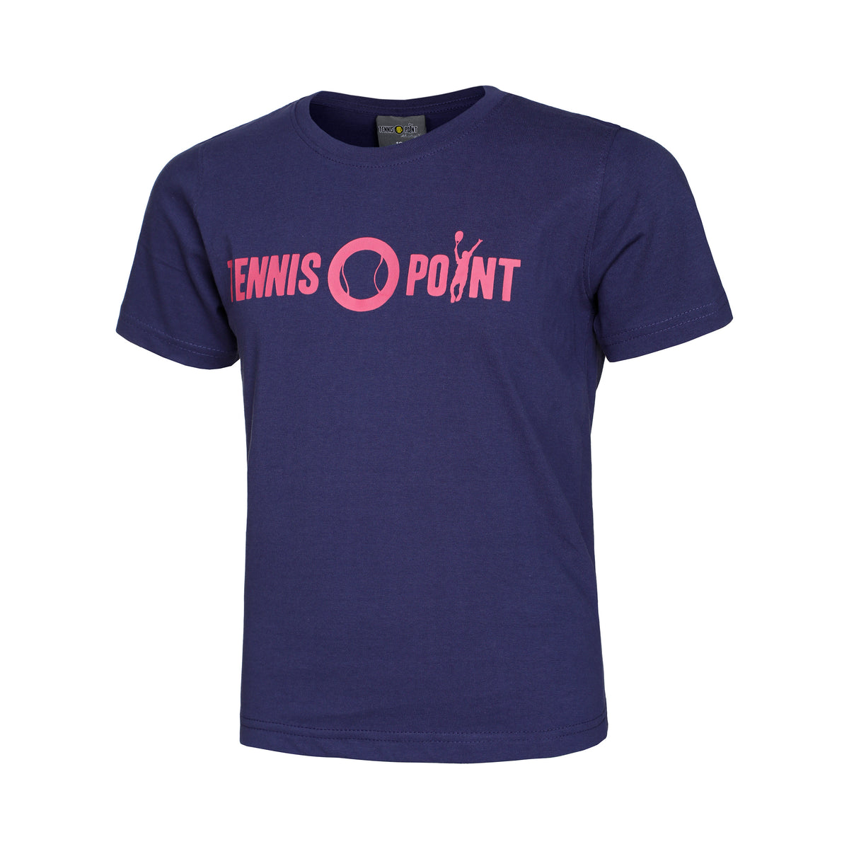Tennis-Point Basic Cotton Koszulka Dzieci - ciemnoniebieski, różowy