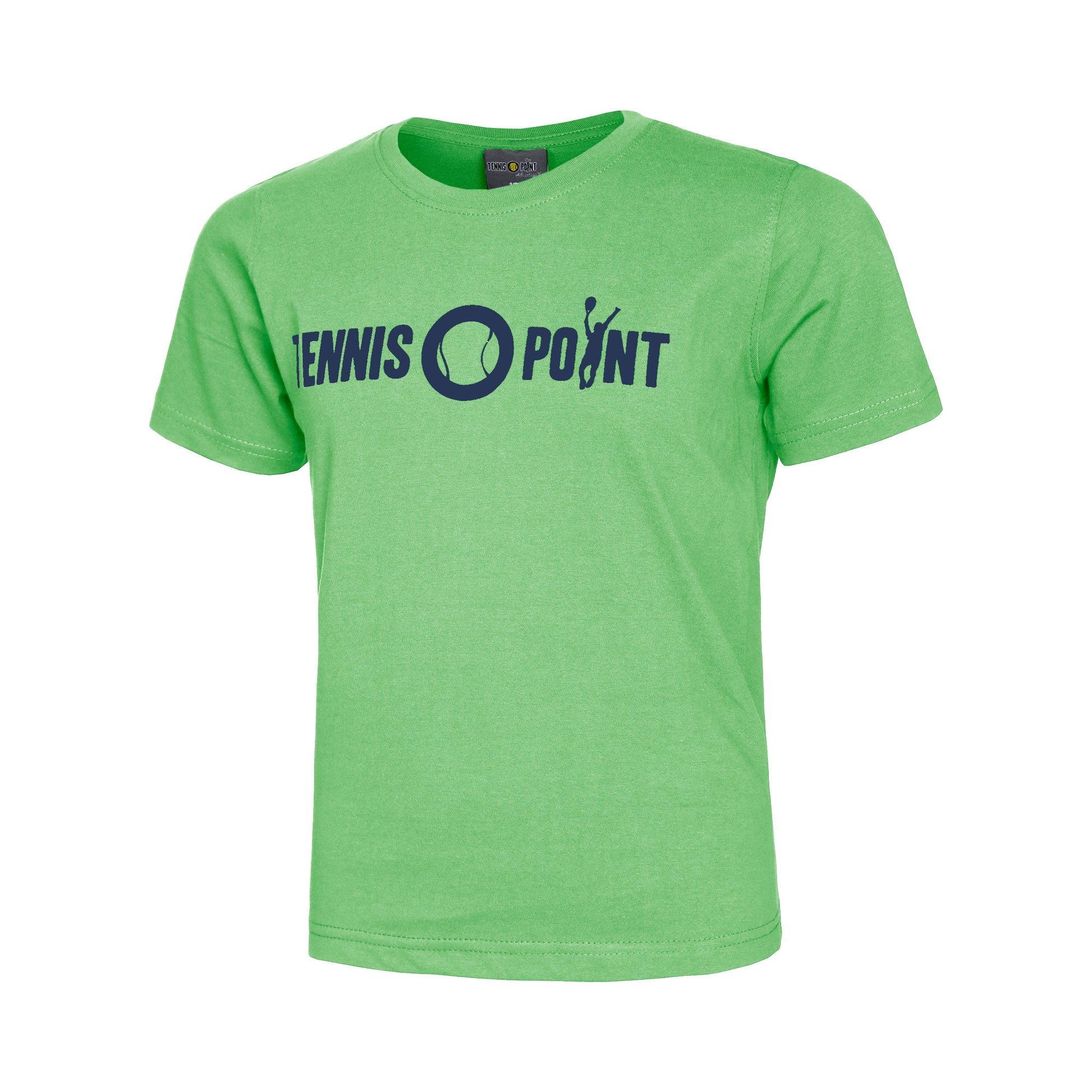 Tennis-Point Basic Cotton Koszulka Dzieci - jasnozielony, czarny