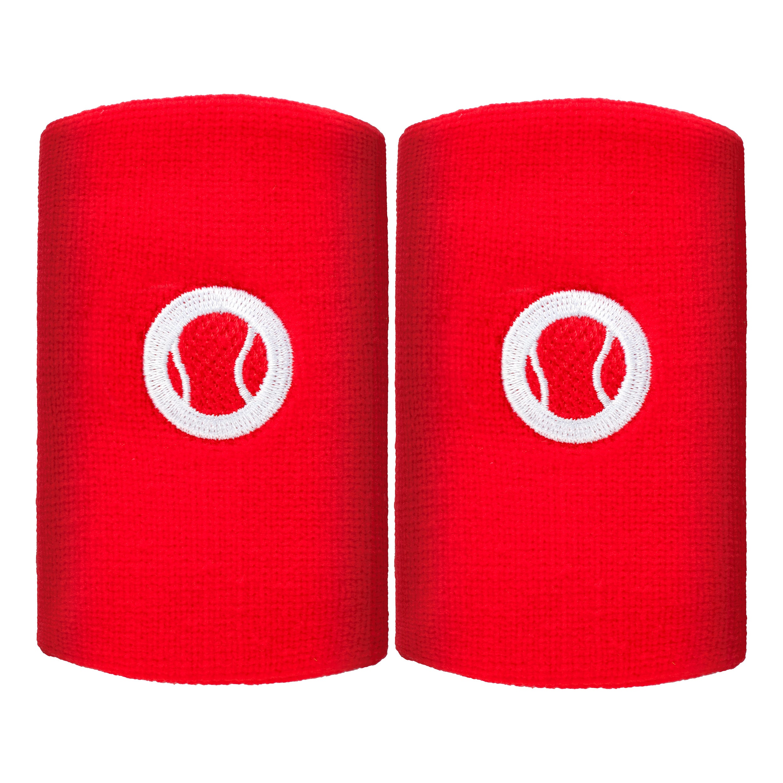 Tennis-Point Long Opaska przeciwpotna Opakowanie 2 szt. Unisex - czerwony,