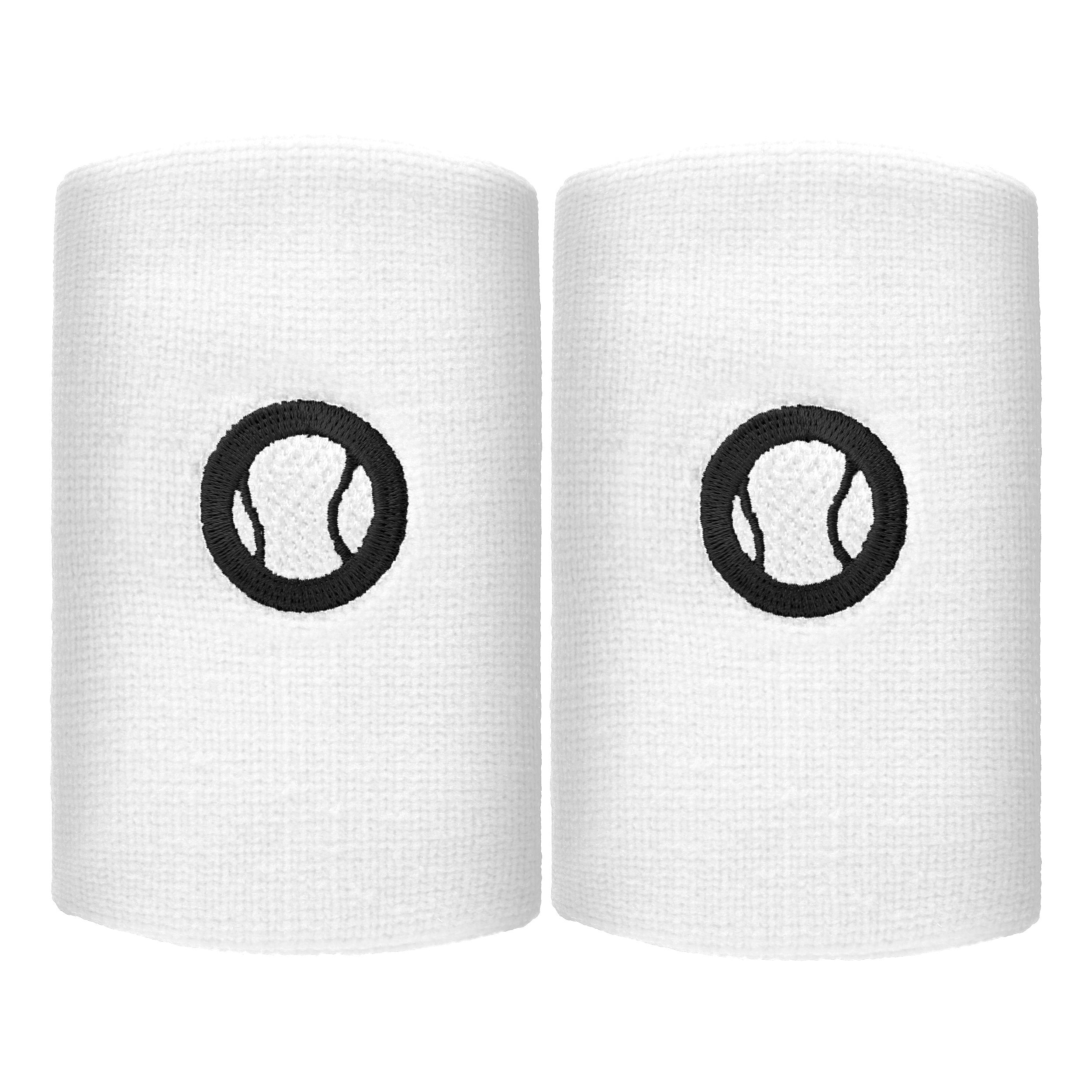 Tennis-Point Long Opaska przeciwpotna Opakowanie 2 szt. Unisex - biały,