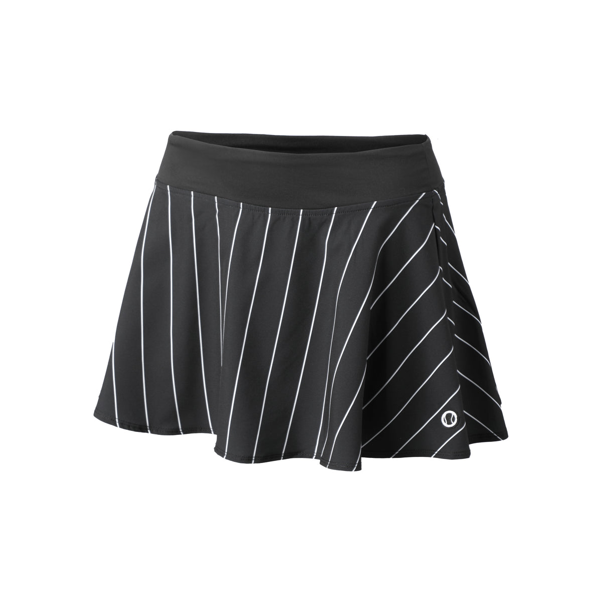 Tennis-Point Stripes Spódnica Kobiety - czarny, biały