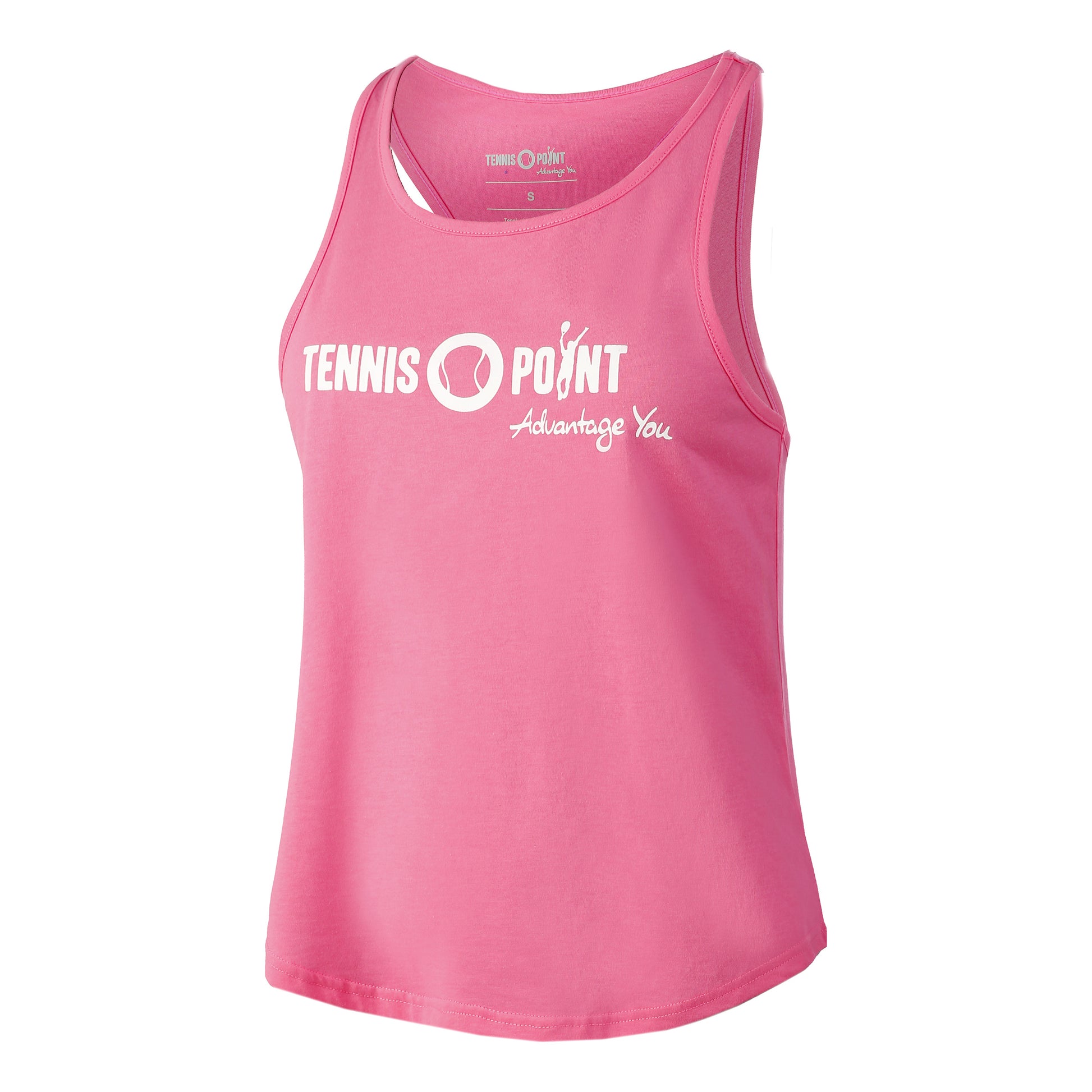 Tennis-Point Logo Tank top Kobiety - różowy, biały