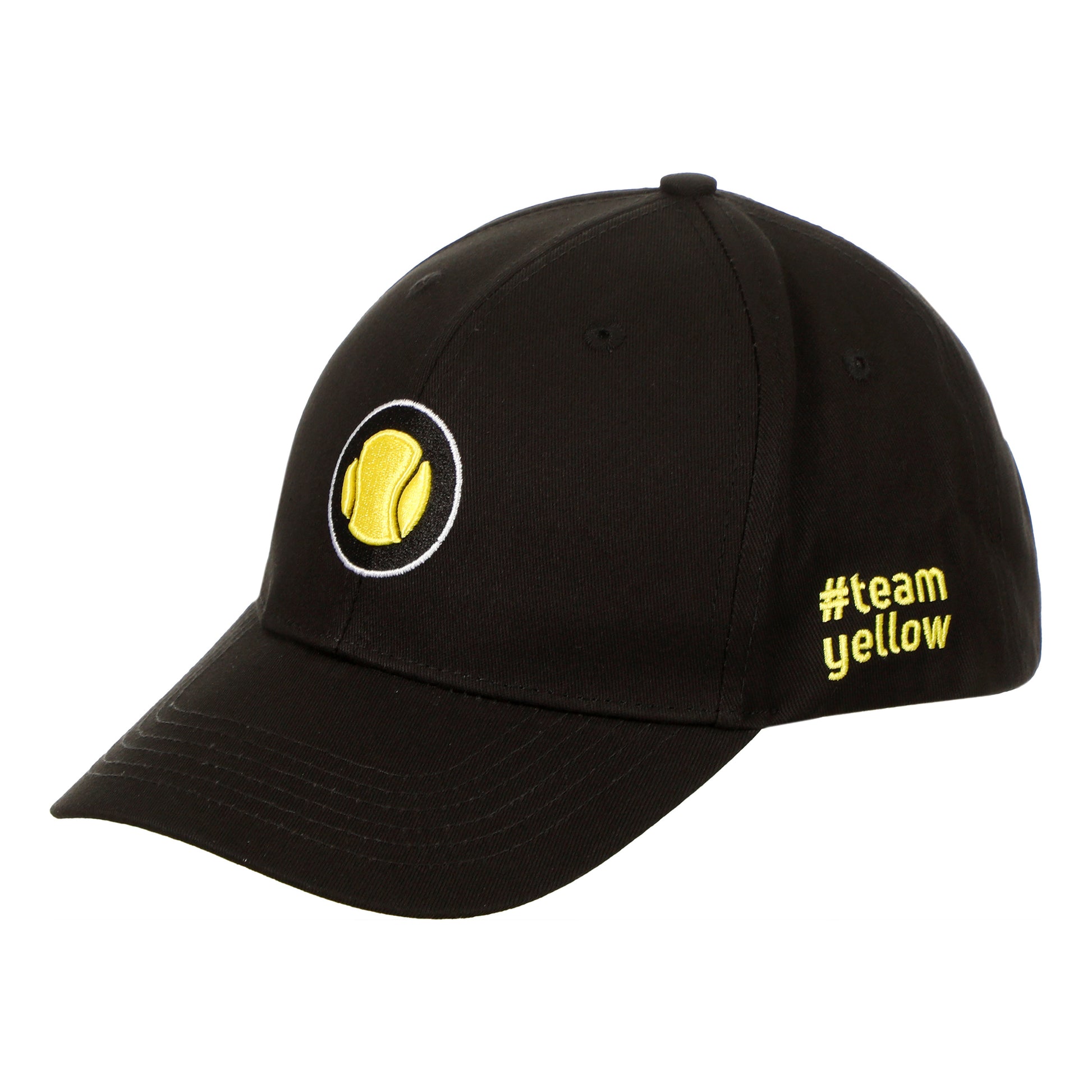 Tennis-Point Team Yellow Cap Czapka-Czarny,Żółty