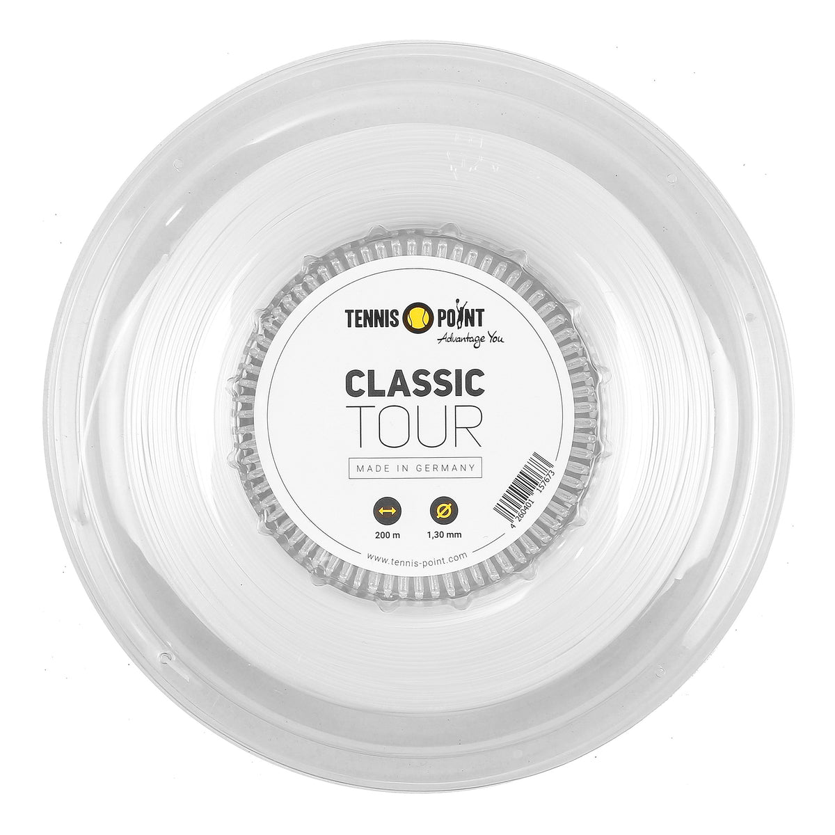 Tennis-Point Classic Tour Szpula do naciągów 200m - biały