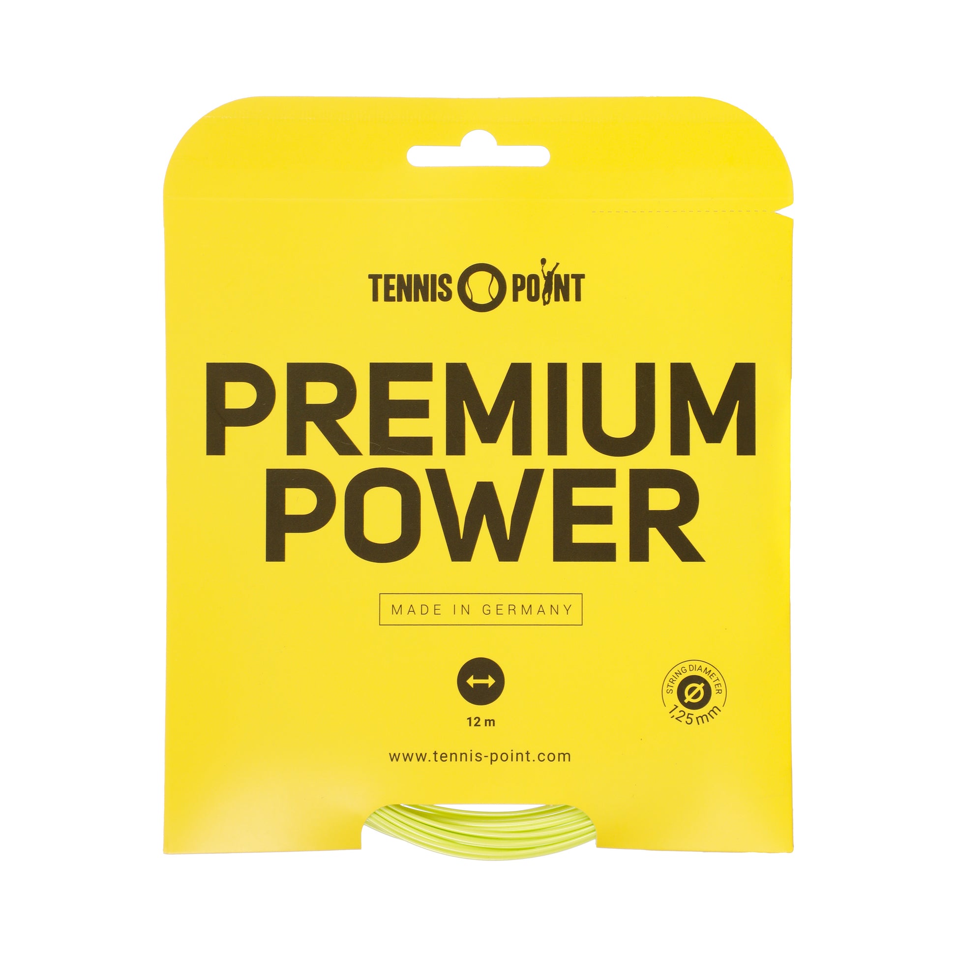 Tennis-Point Premium Power Zestaw Naciągów 12m-Limonka