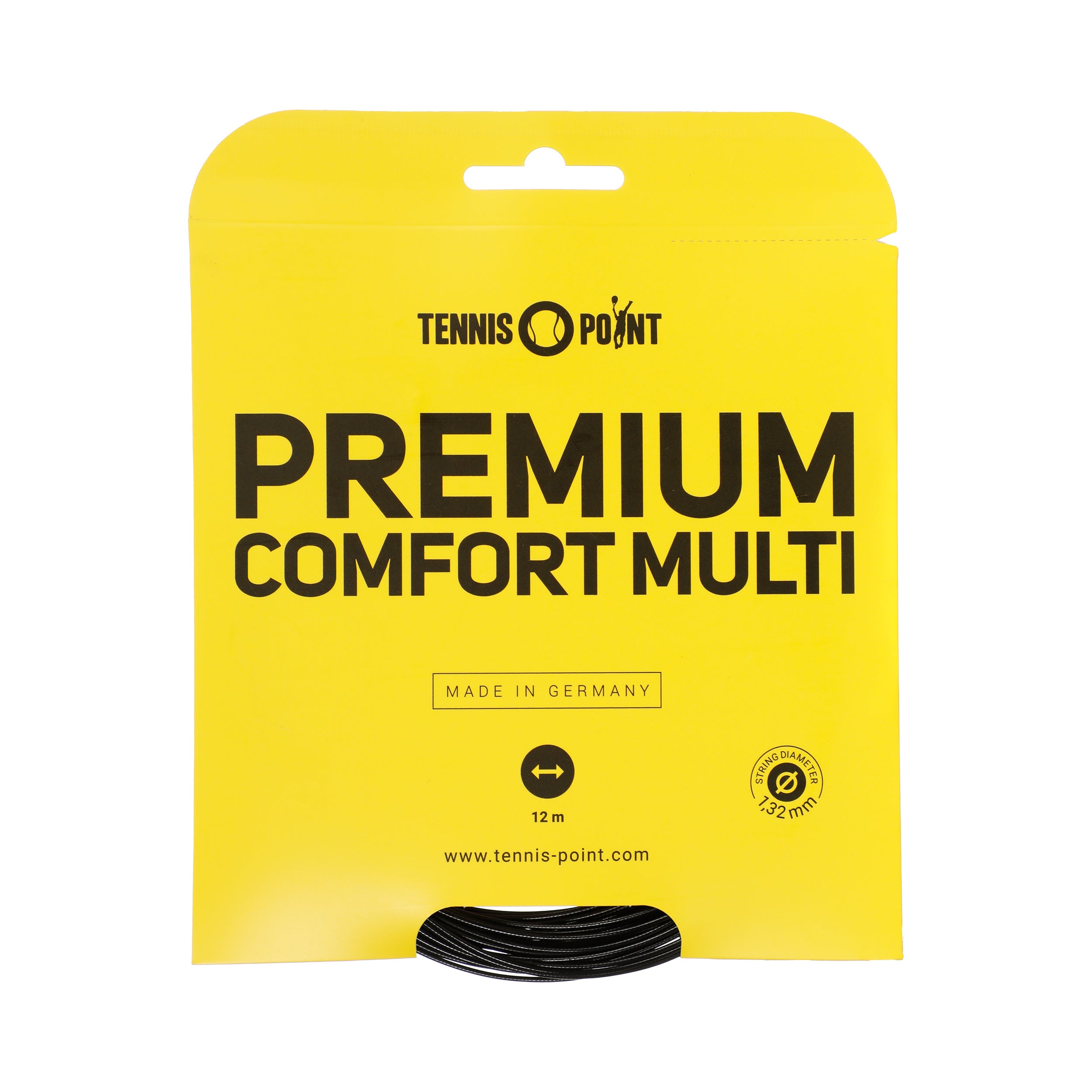 Tennis-Point Premium Comfort Multi Zestaw Naciągów 12m-Czarny