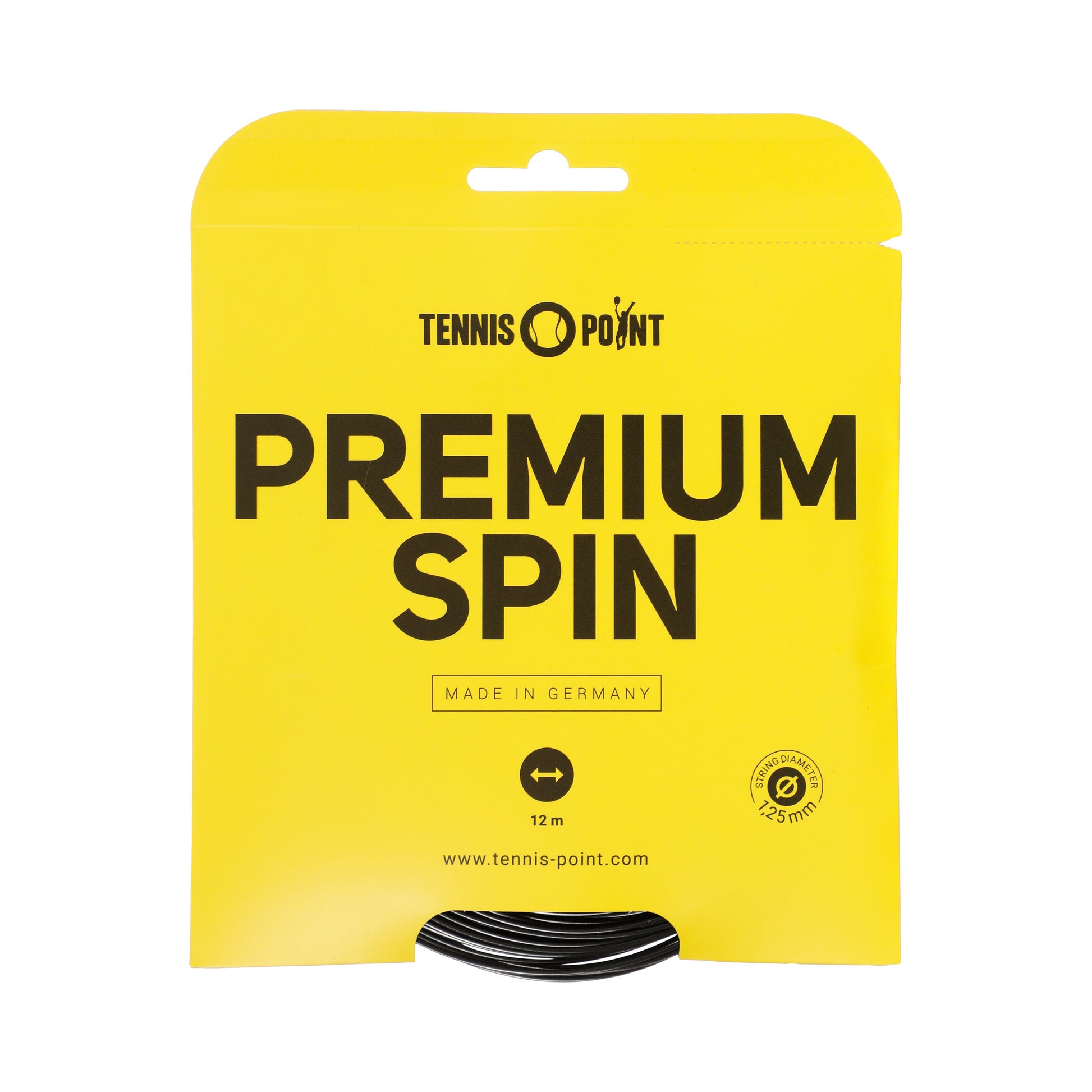 Tennis-Point Premium Spin Zestaw Naciągów 12m-Czarny