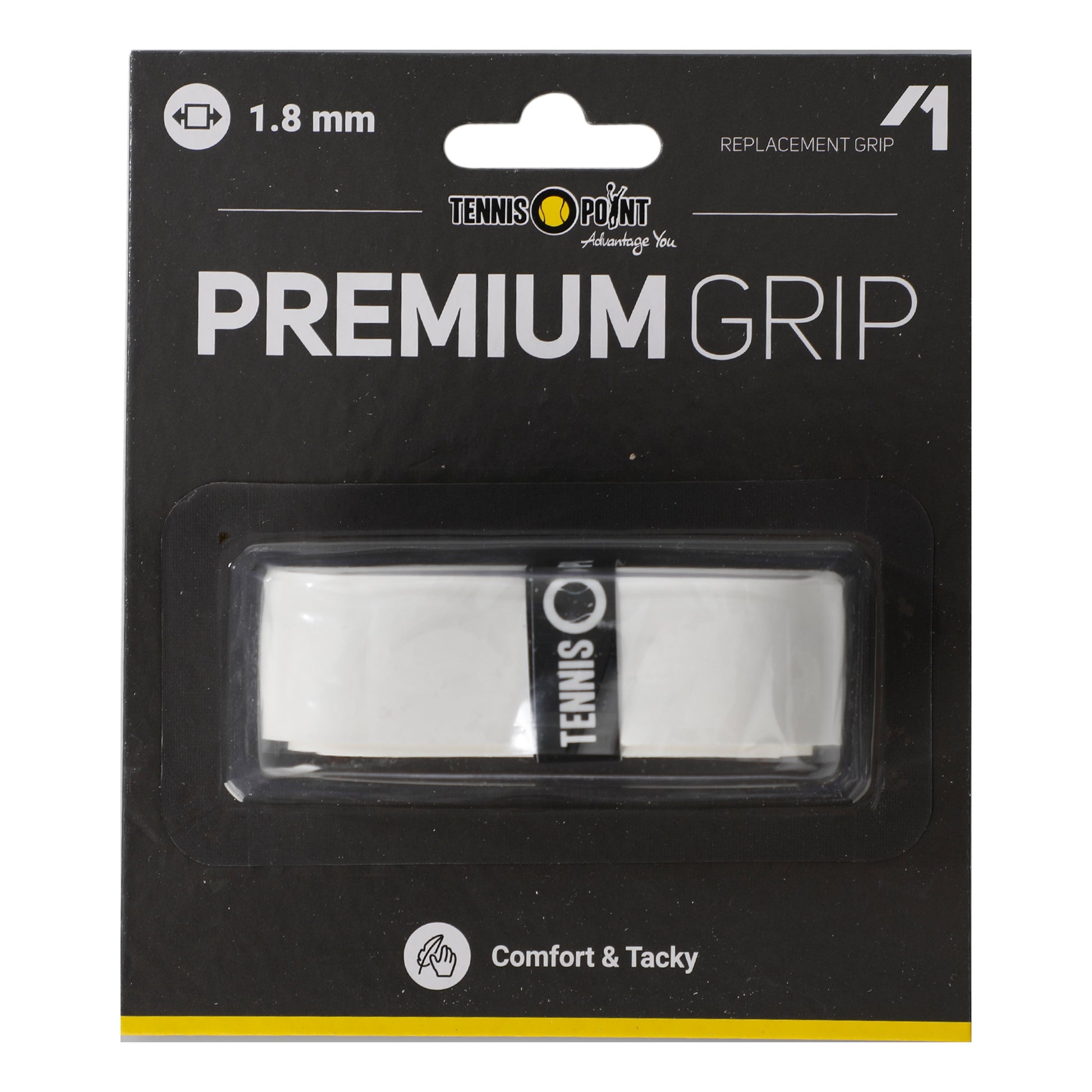 Tennis-Point Premium Grip Opakowanie 1 Szt.-Biały